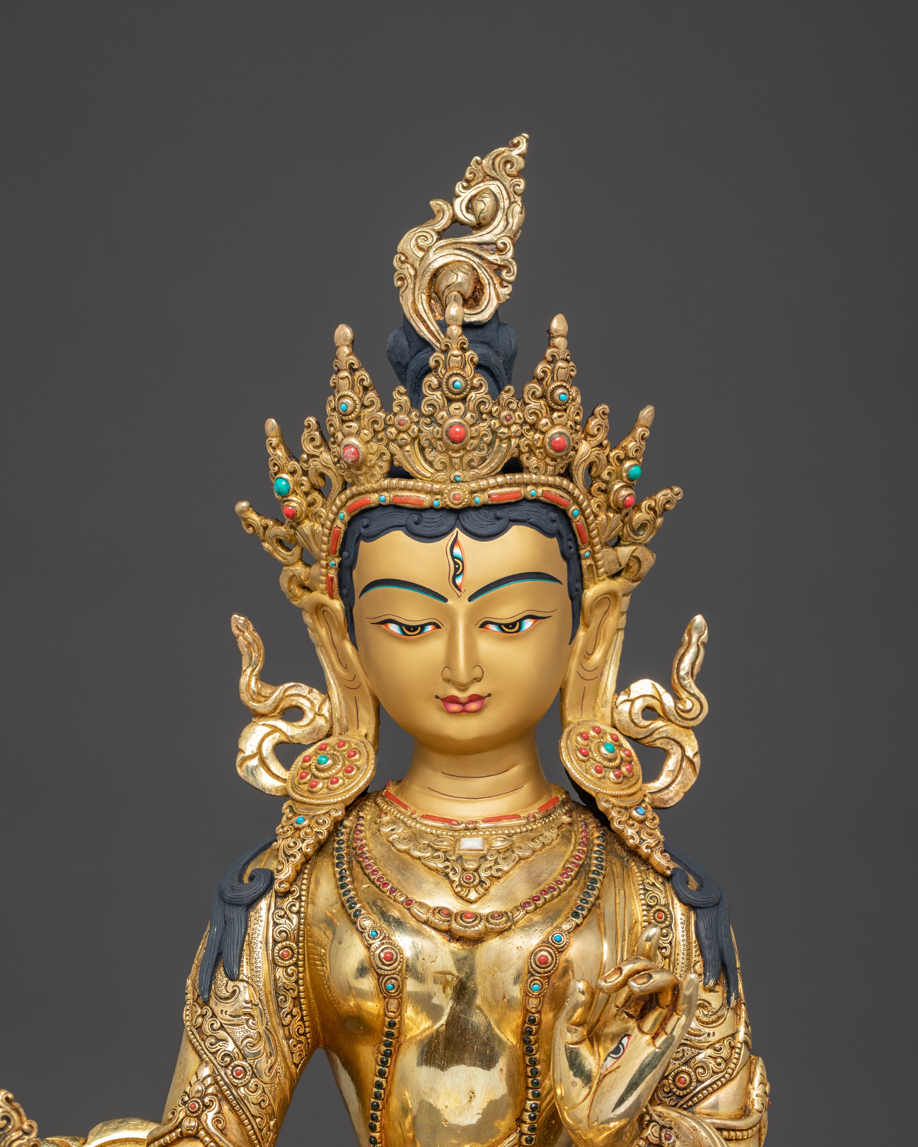 Statue of Two Armed Dukar | Traditional Himalayan Art