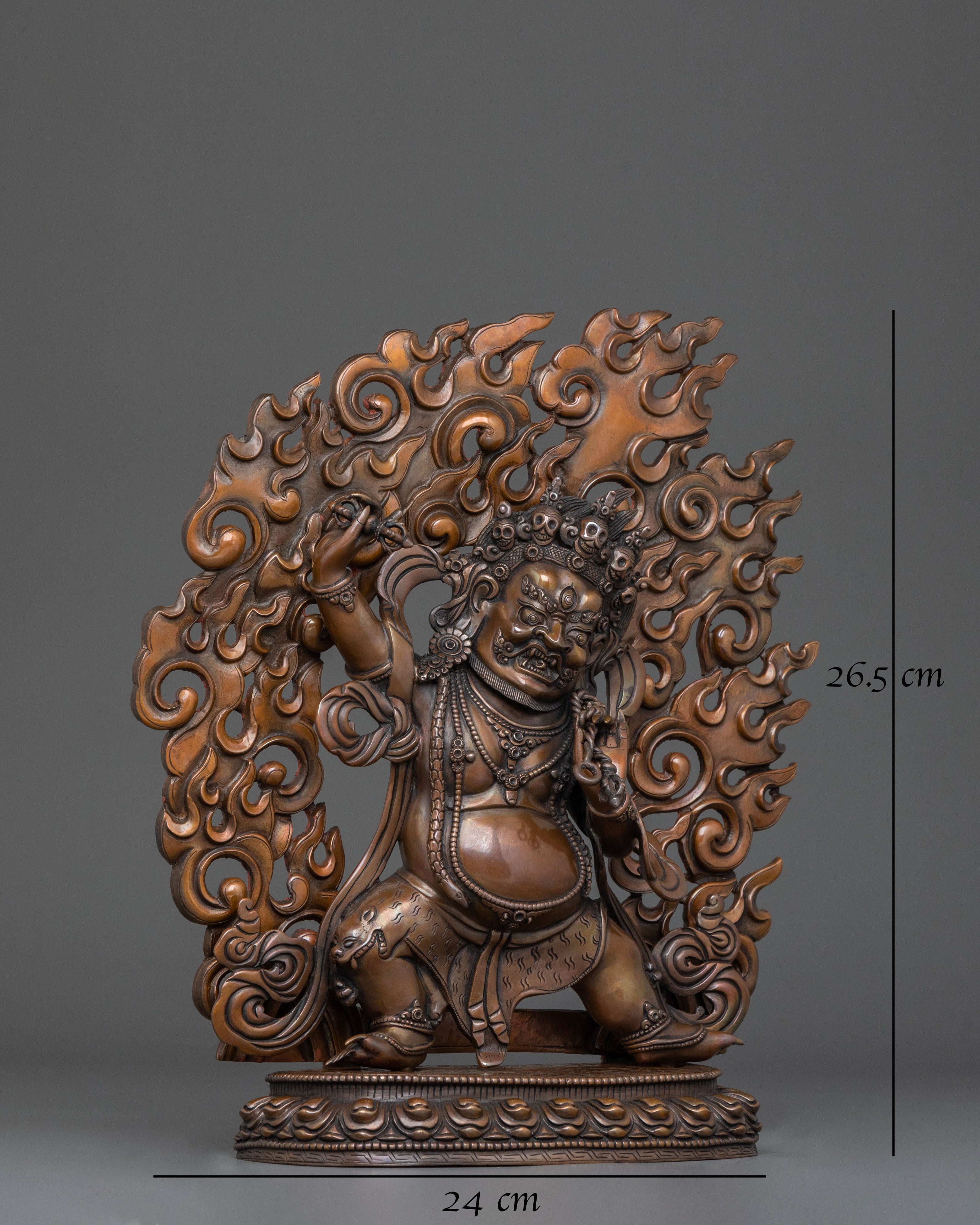 Handmade Golden Vajrapani Statue | Home Decor