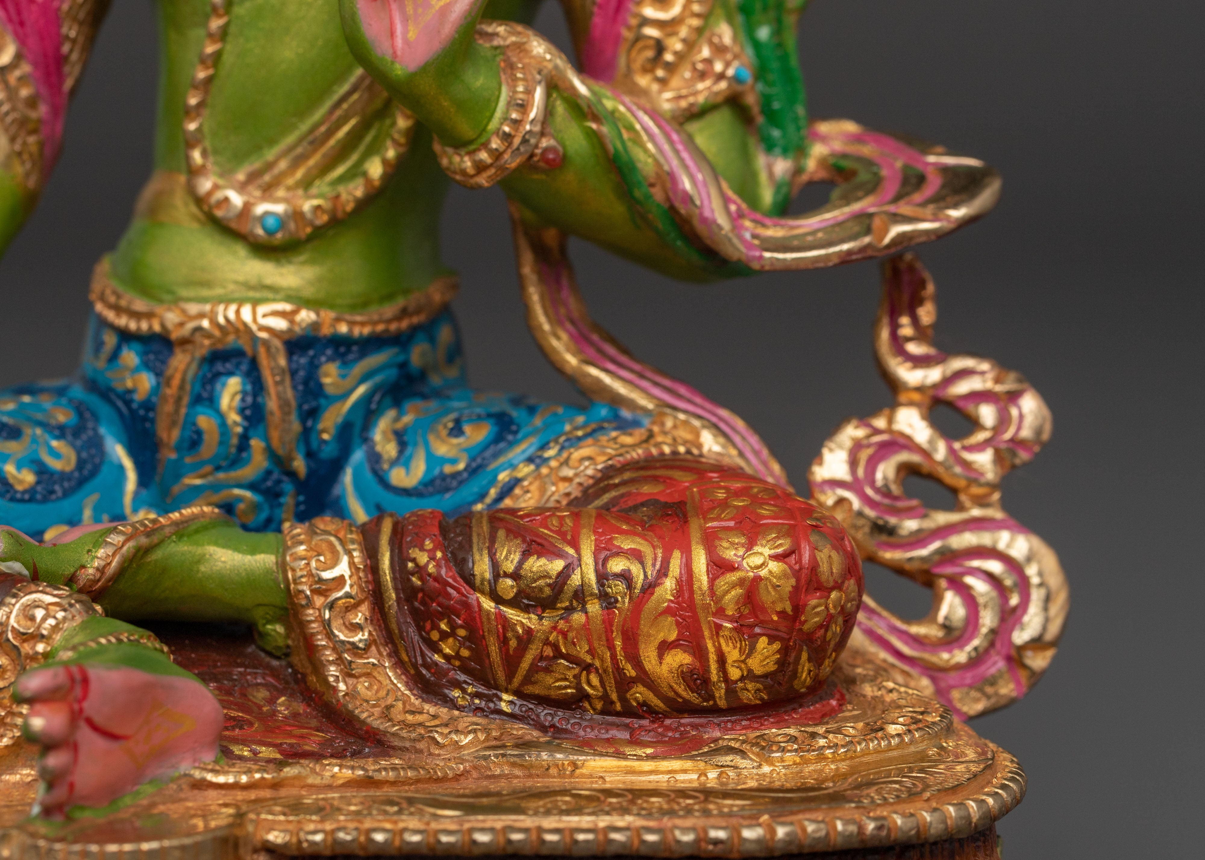 Green Tara Sadhana Statue | Tibetan Buddhist Goddess