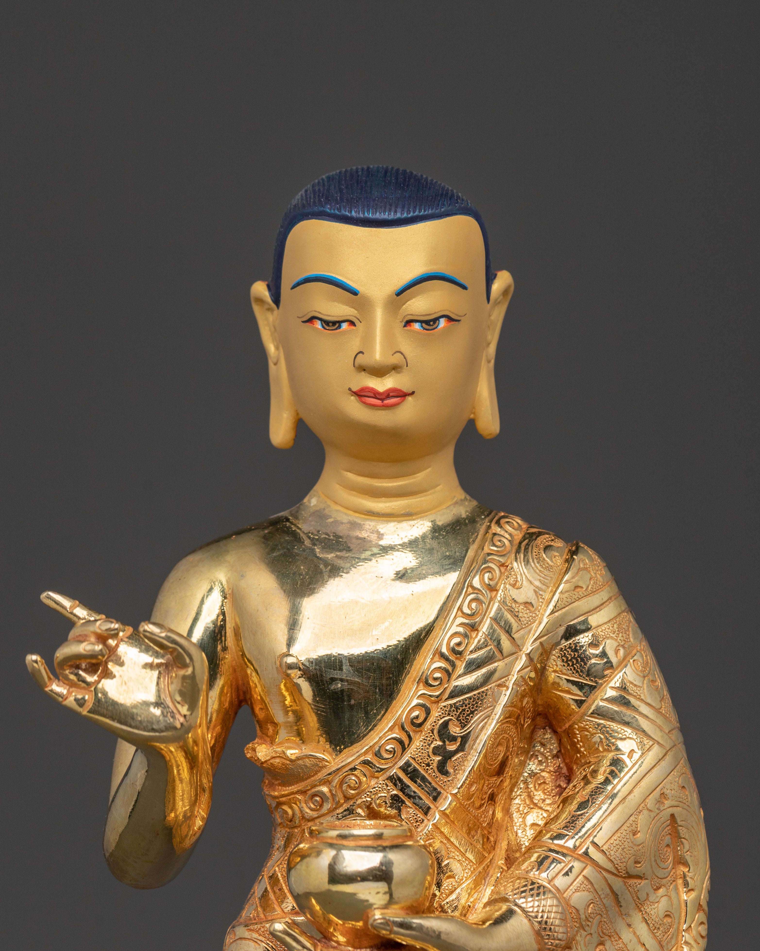 Shakyamuni Buddha Statue with Disciples | Altar Home Decor