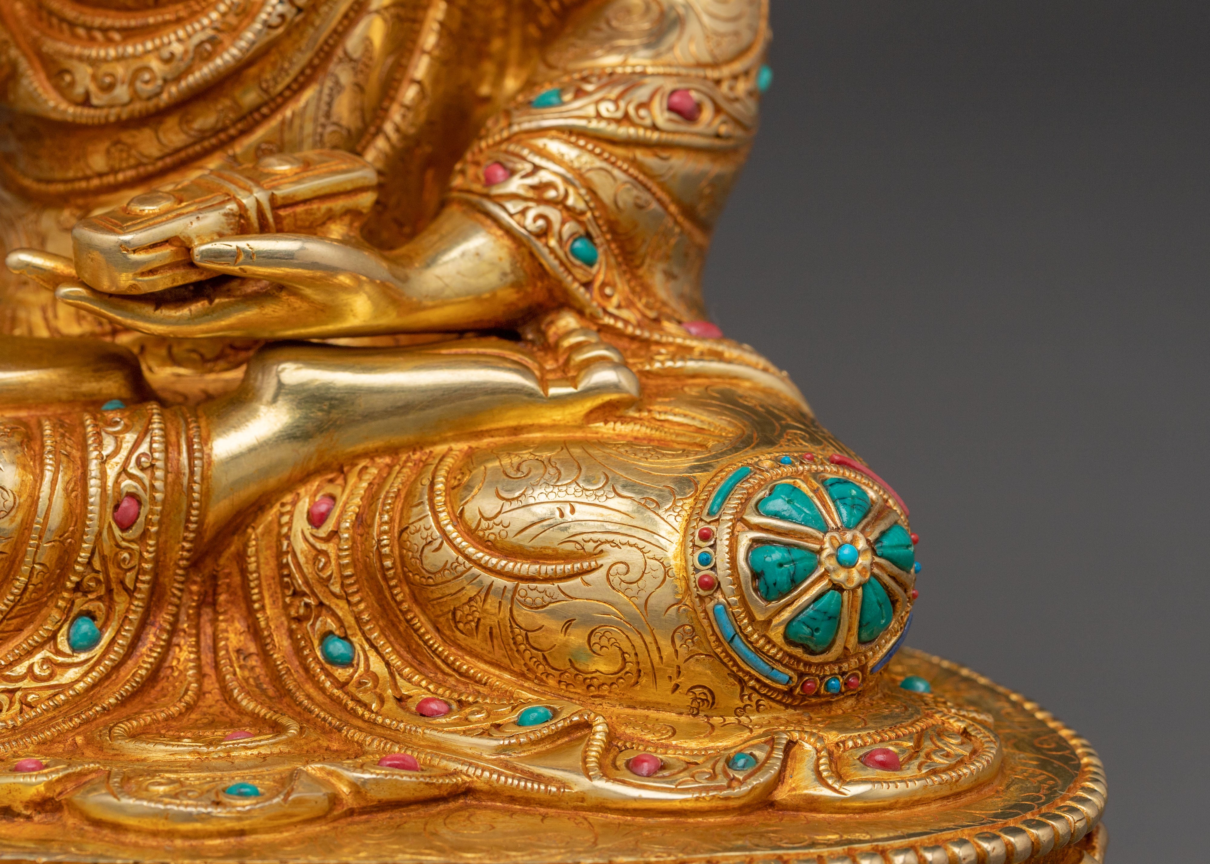 Statue of Disciples of Tsongkhapa | Tibetan Buddhist Sculpture