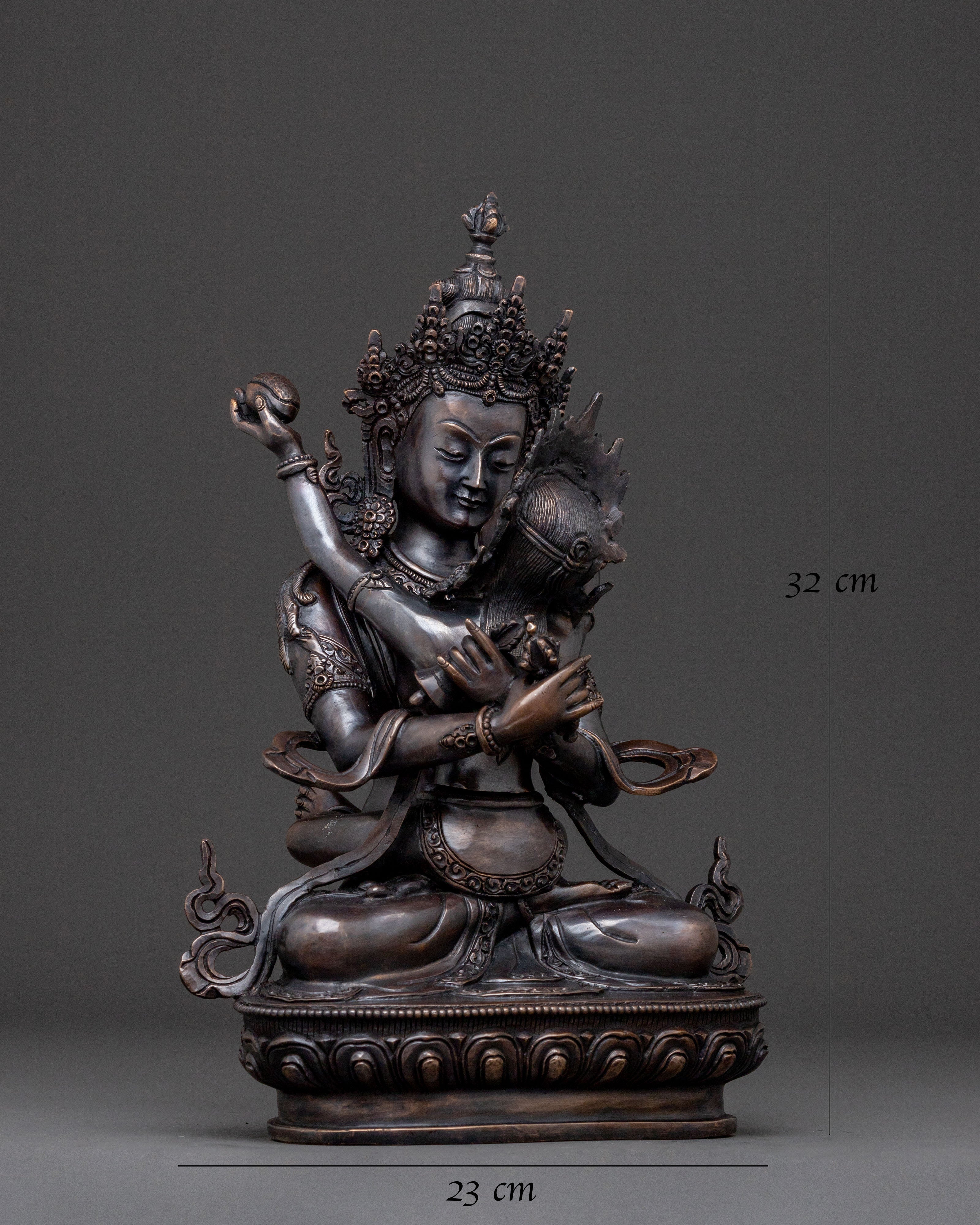 Vajradhara with Vajravani Spiritual Statue | Altar Decor