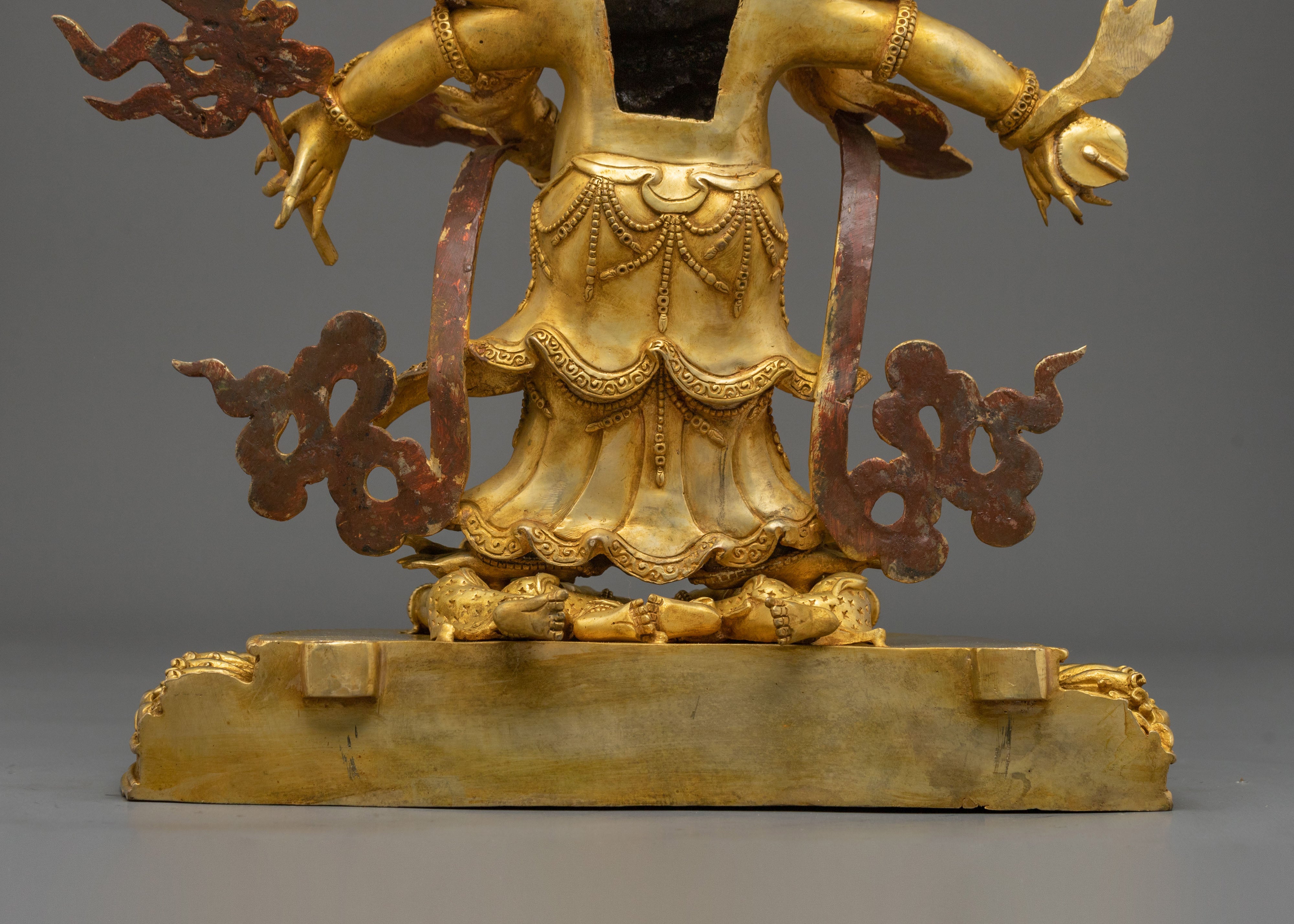White Mahakala Sculpture | Tibetan Buddhist Protector