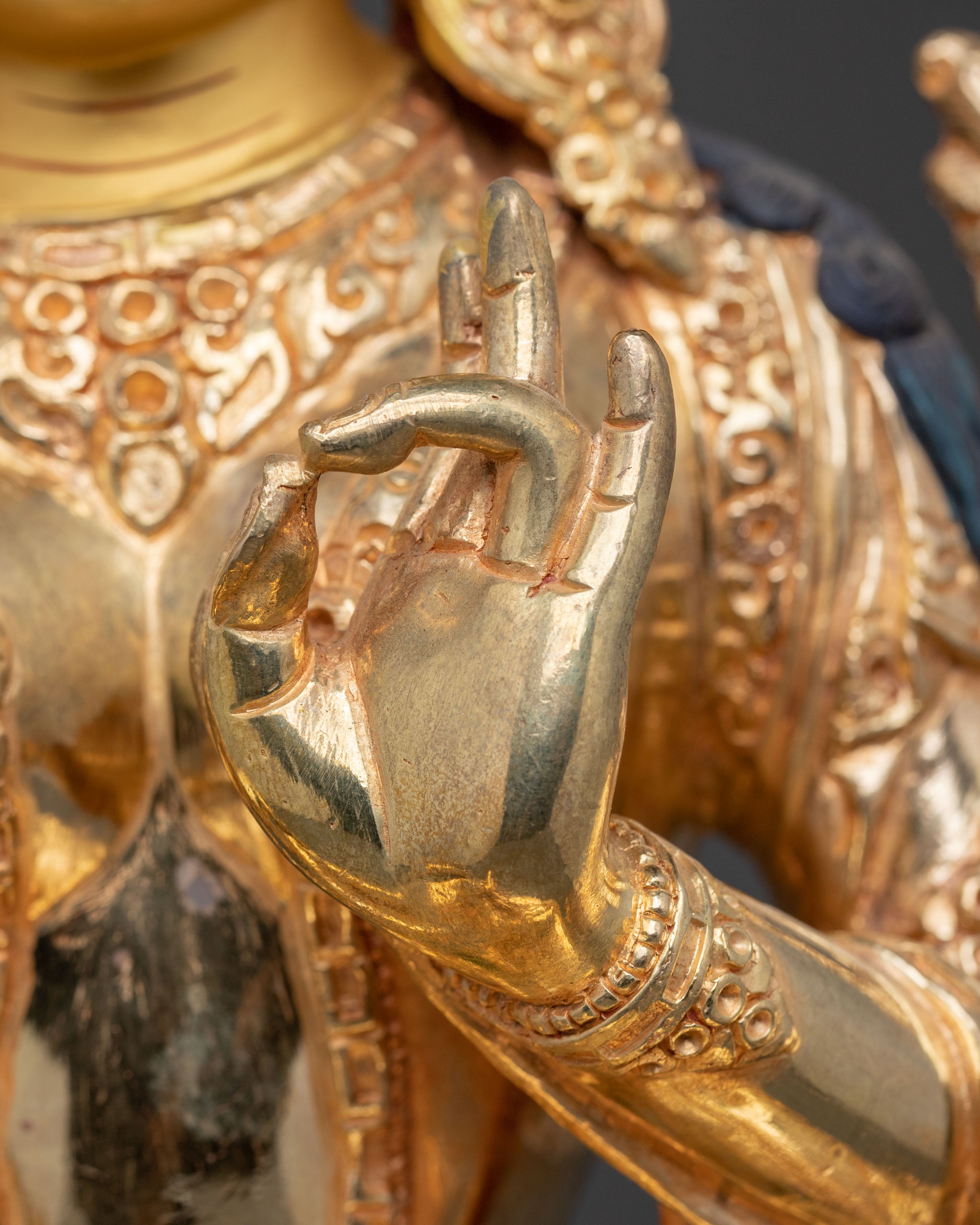 Mother Green Tara | 24K Gold Gilded Sculpture