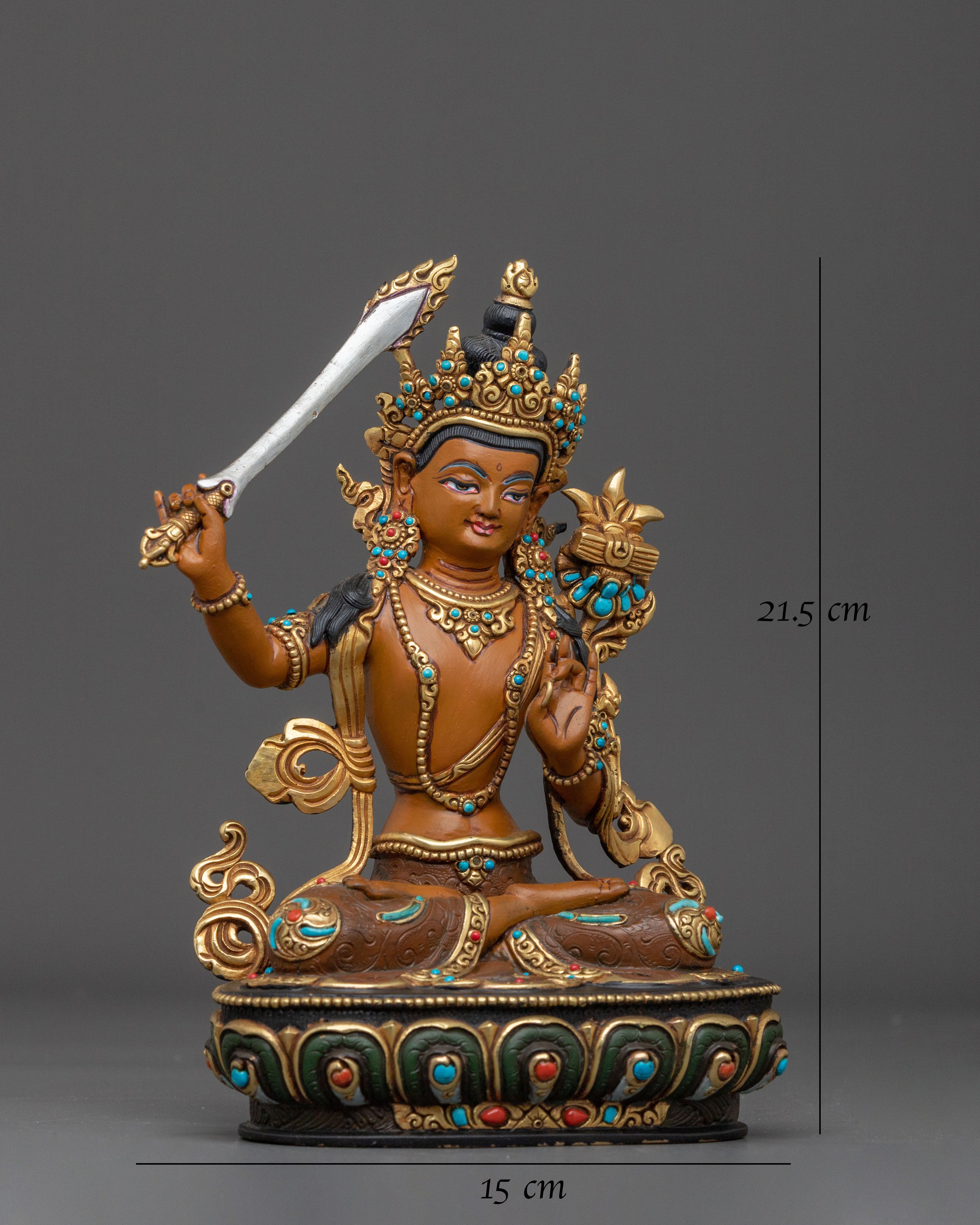 Enlightened Manjushri Bodhisattva Statue | Buddhist Shrine