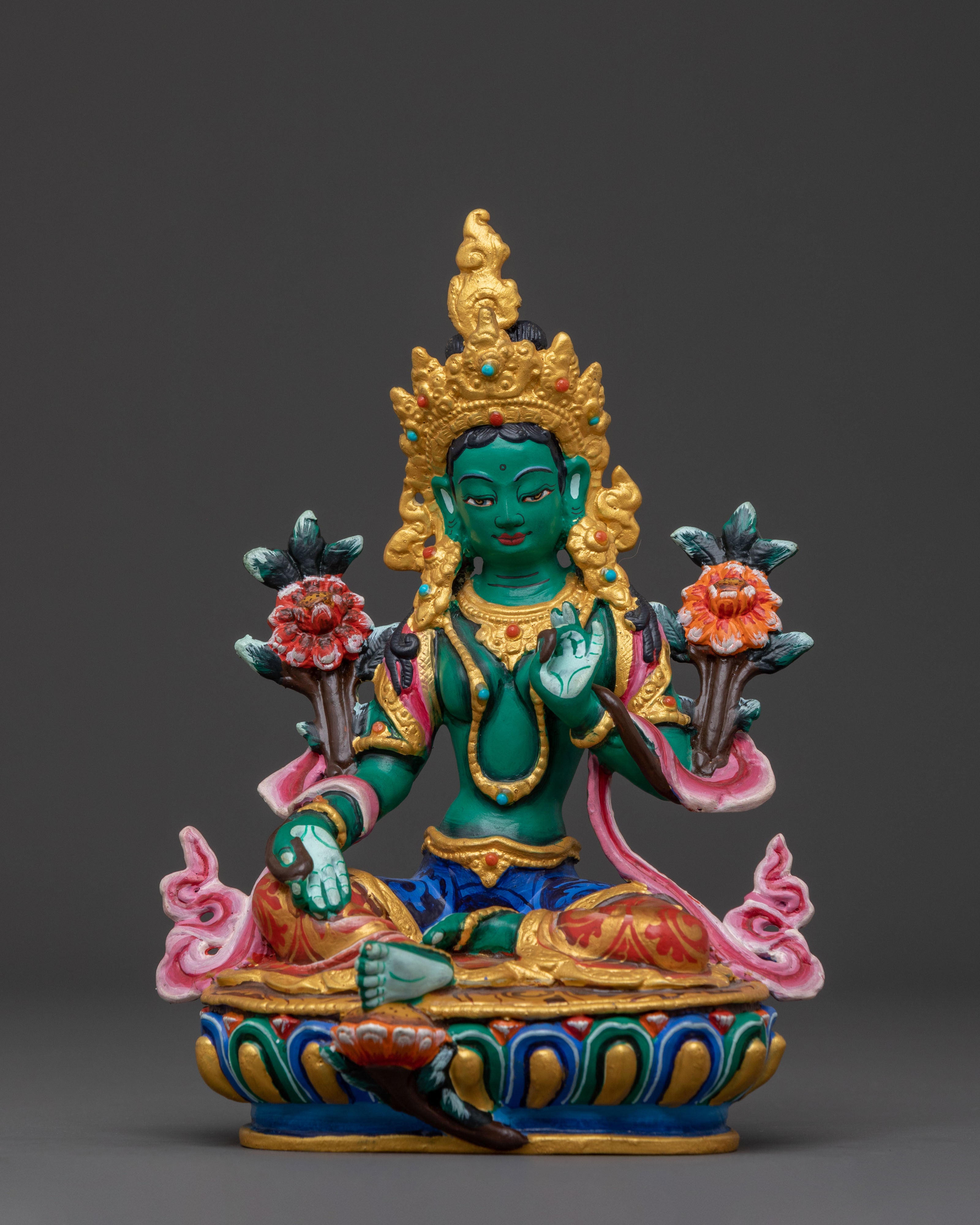 Green Tara Statue