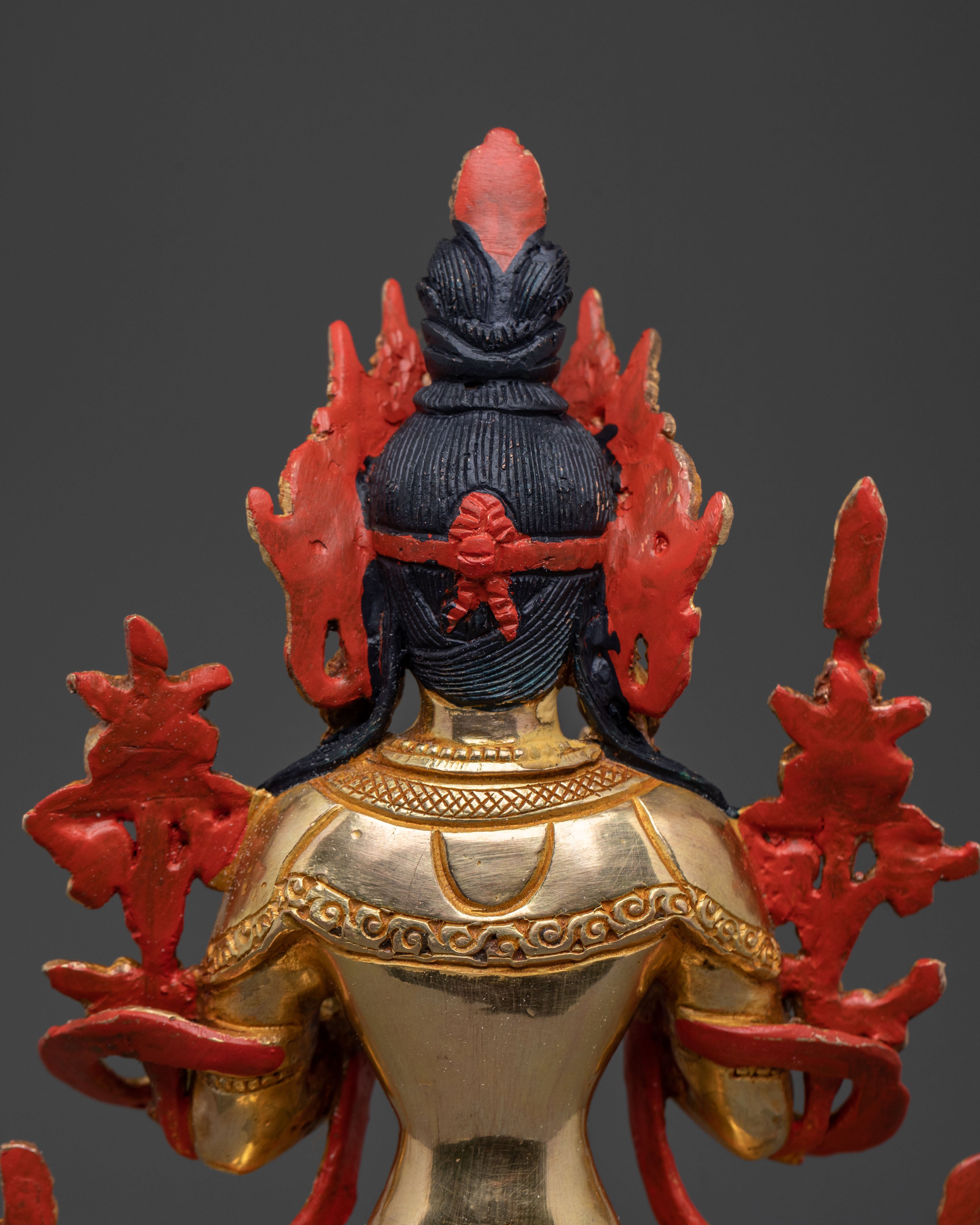 Tikshna Manjushri Statue of Divine Knowledge – 24K Gold Gilded