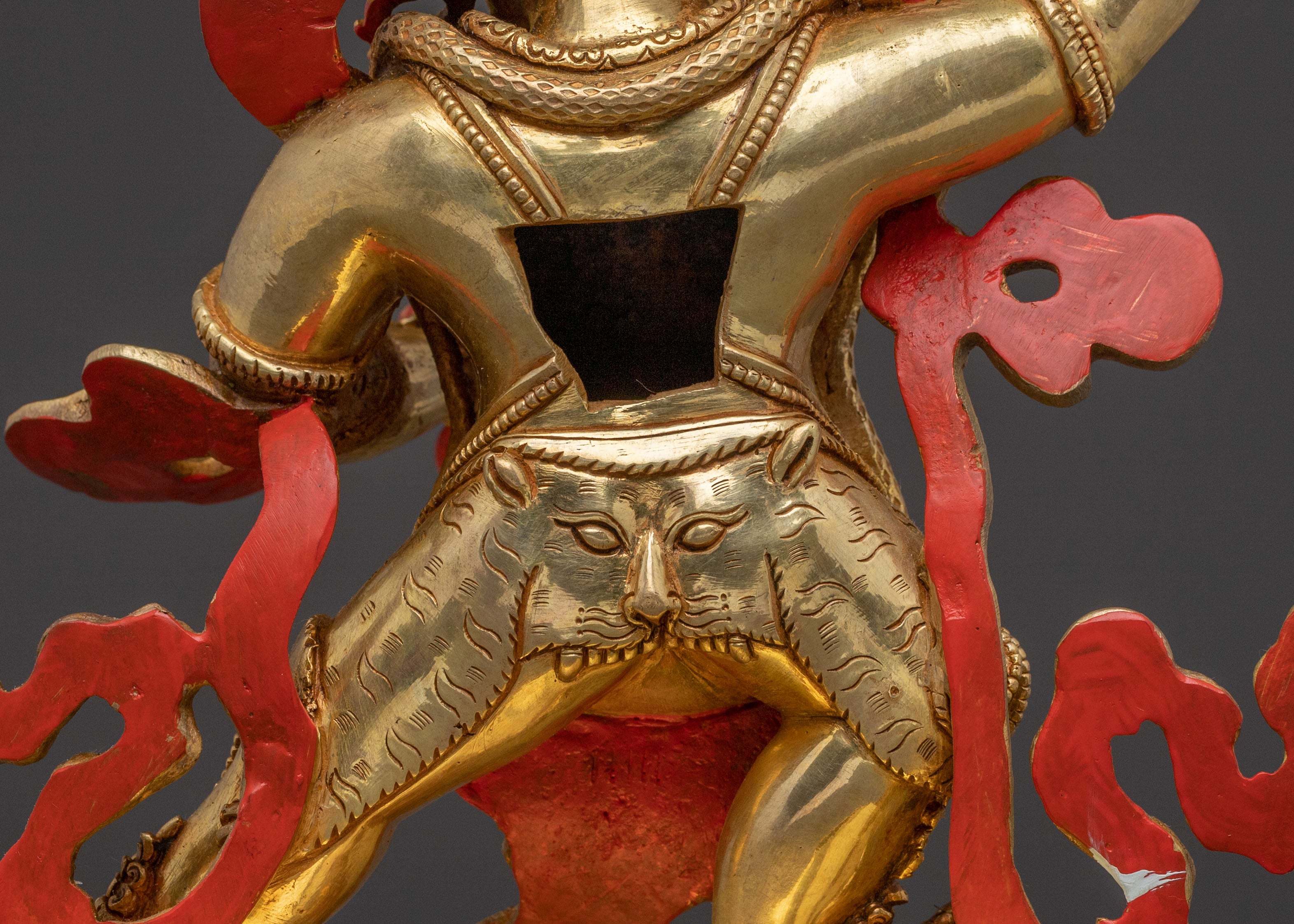 Vajrapani Bodhisattva — Hand-Gilded Copper Sculpture