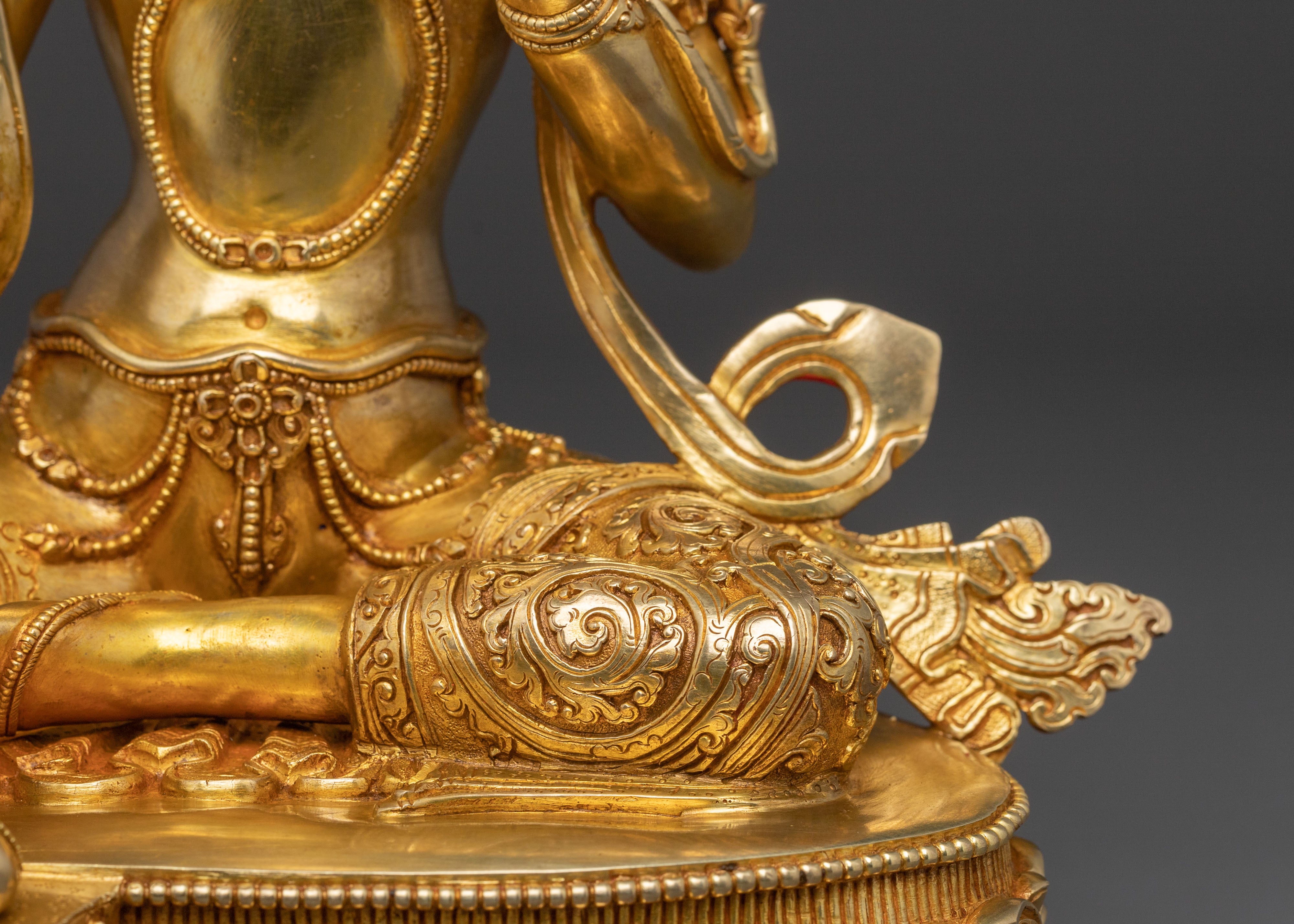 Green Tara Statue: Goddess of Compassion