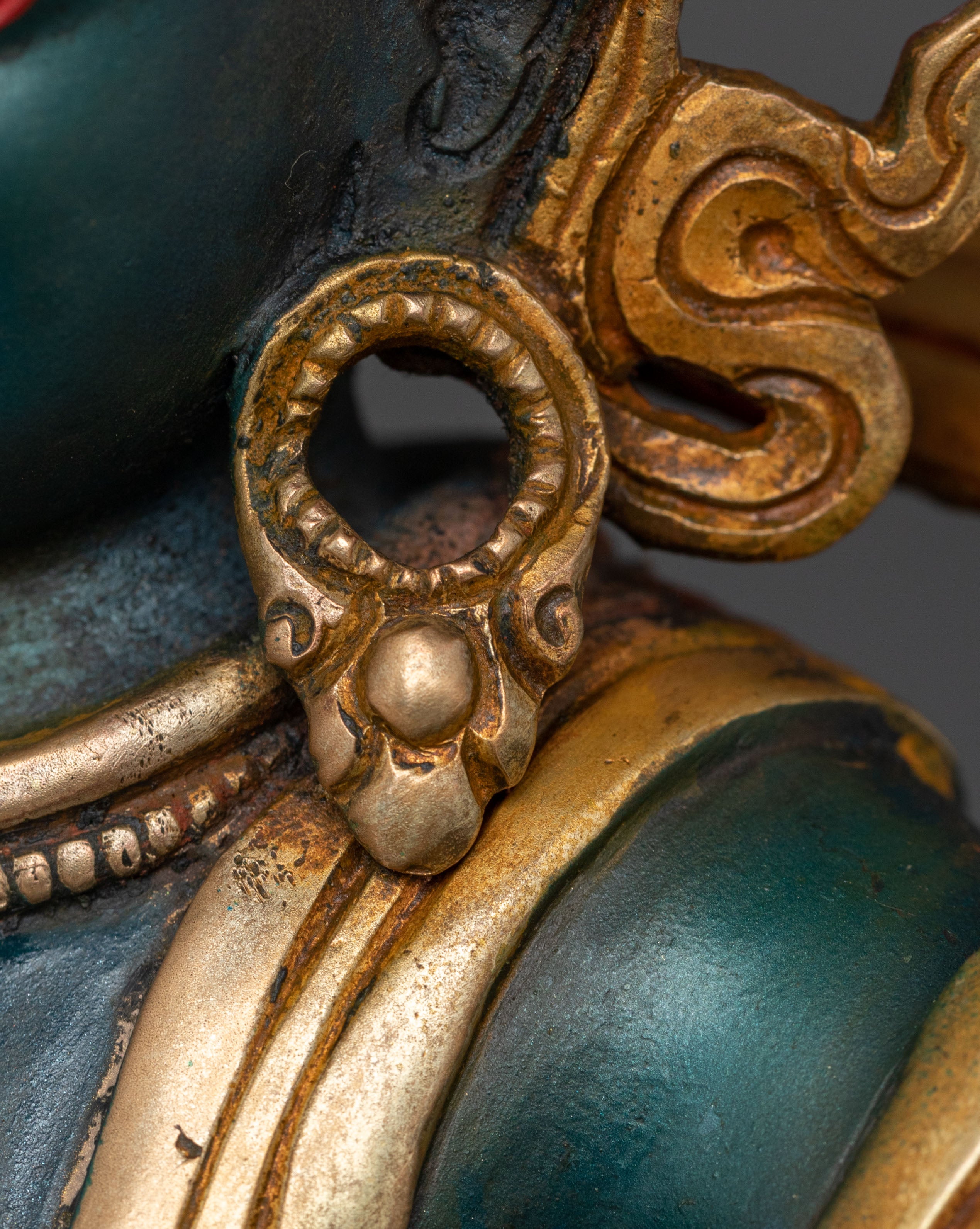 Sacred Namtoshe Wealth Deity Statue, Handcrafted in Nepal