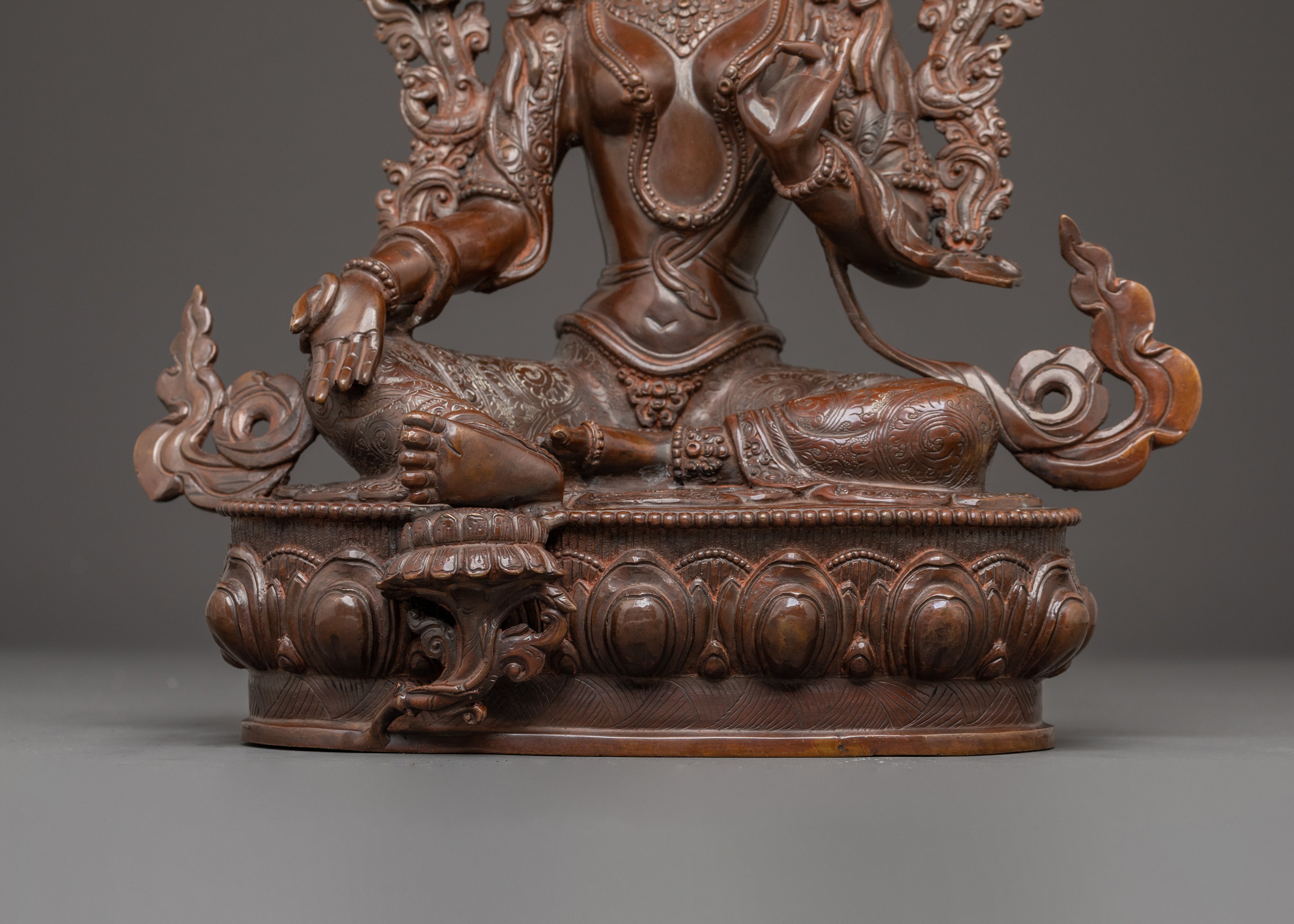 Shyama Tara | Oxidized Copper Sculpture