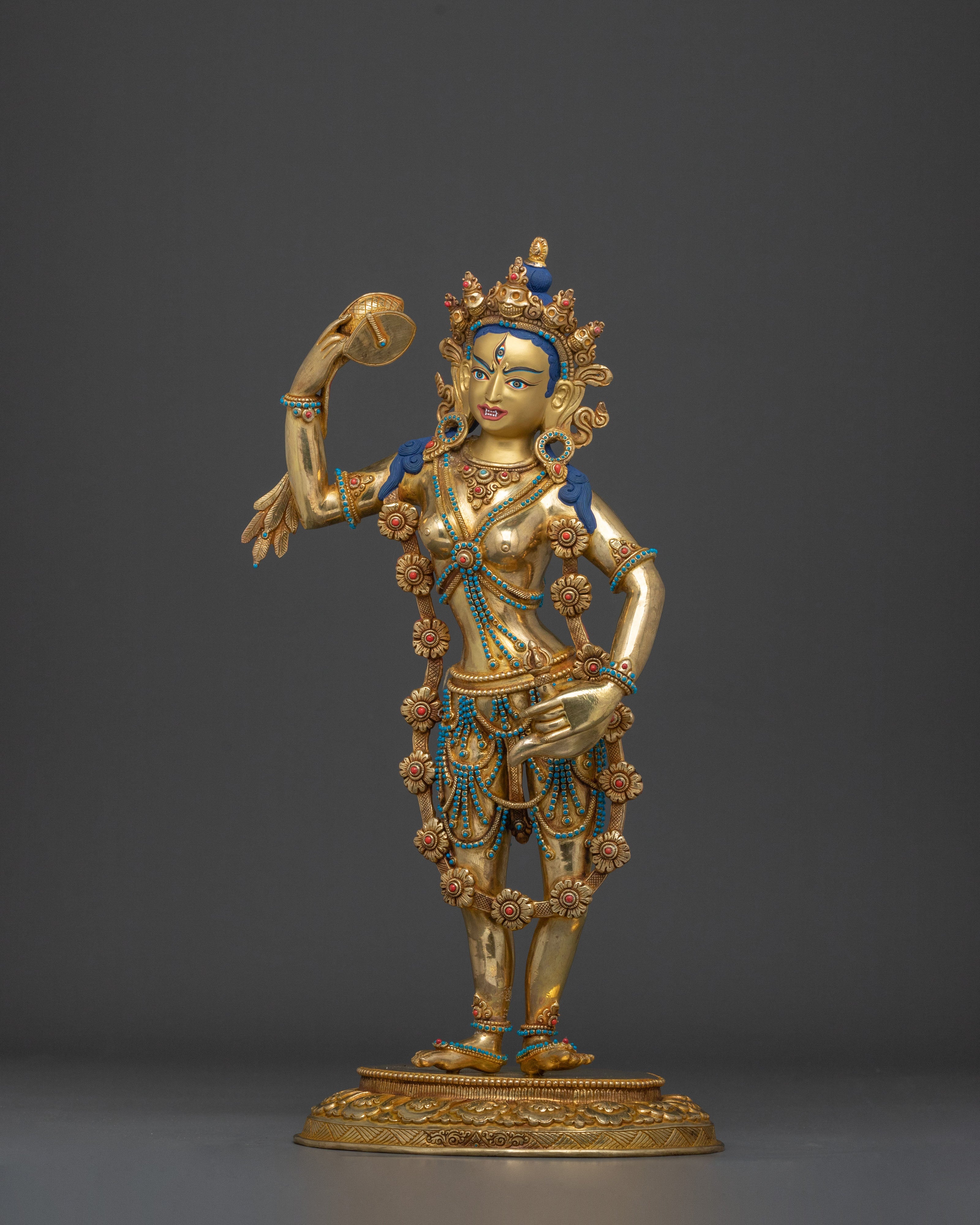 Tibetan Dakini Machig Labdron Statue | Tibetan Yogini of Wisdom & Liberation