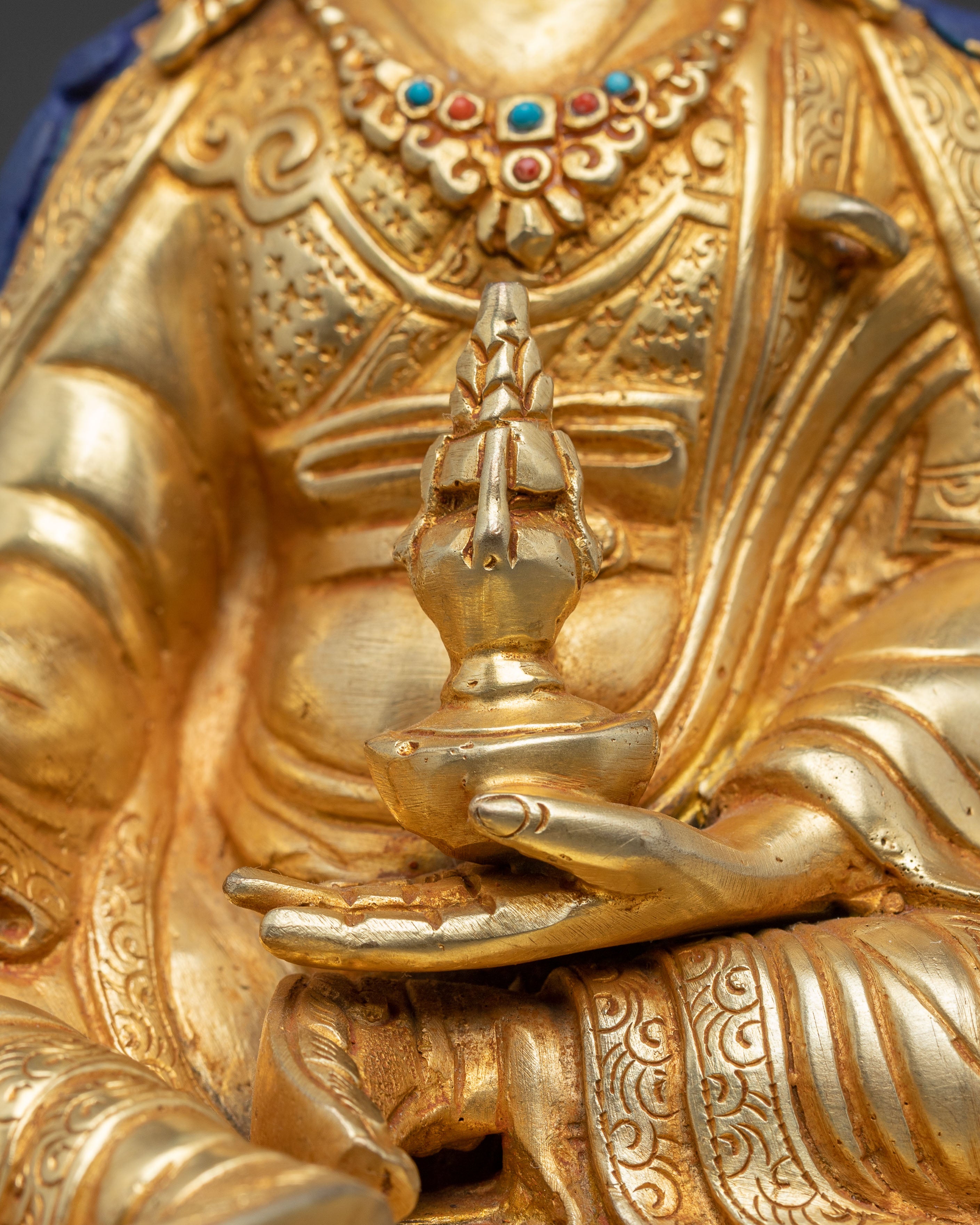 Handmade Copper Statue of Padmasambhava | Tantric Buddhist Master