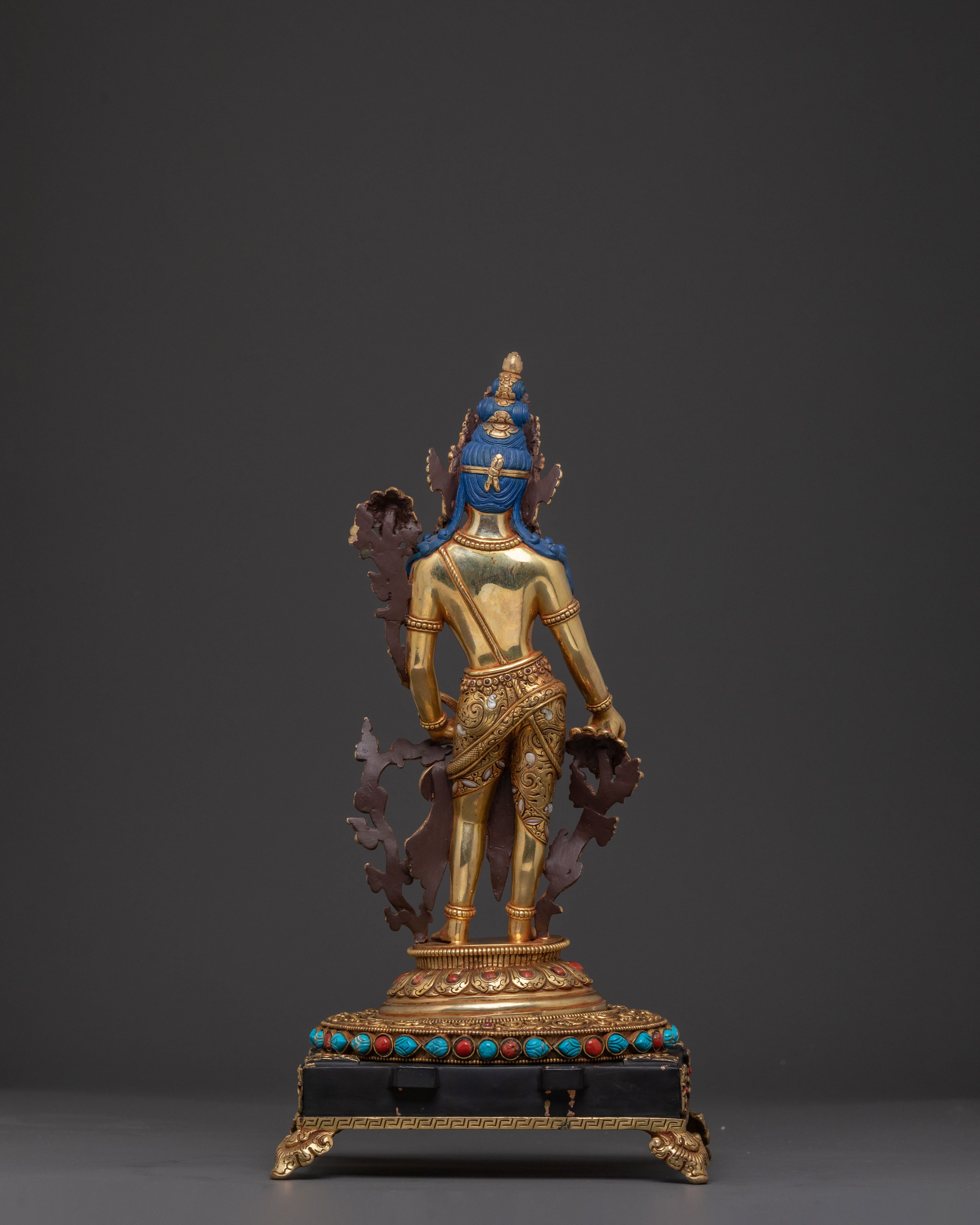 Padmapani Golden Statue | Meditational Decor