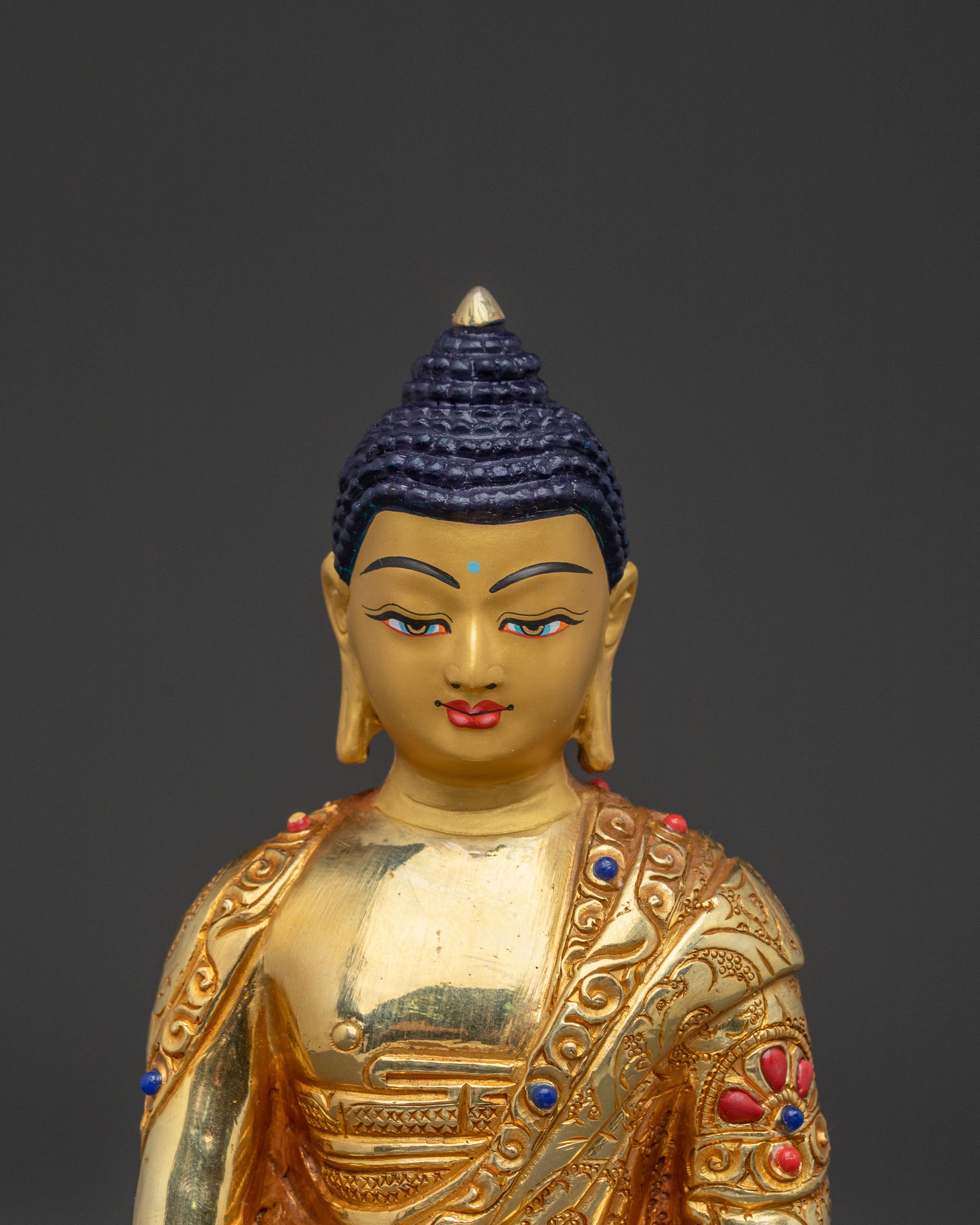 Tibetan Shakyamuni Buddha Sacred Figurine for Altar