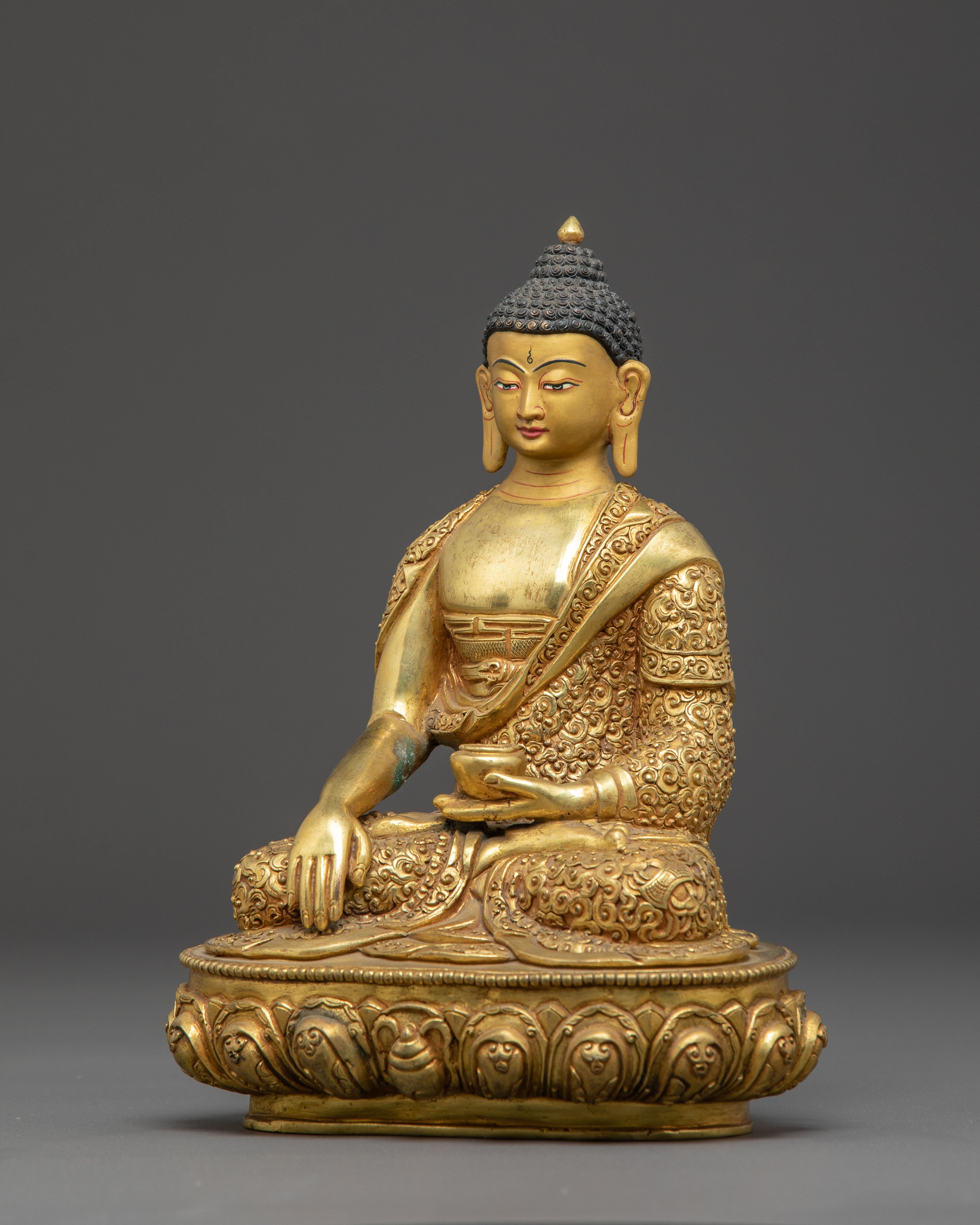 Shakyamuni Buddha Statue with Gemstones | Mindfulness & Dharma Decor