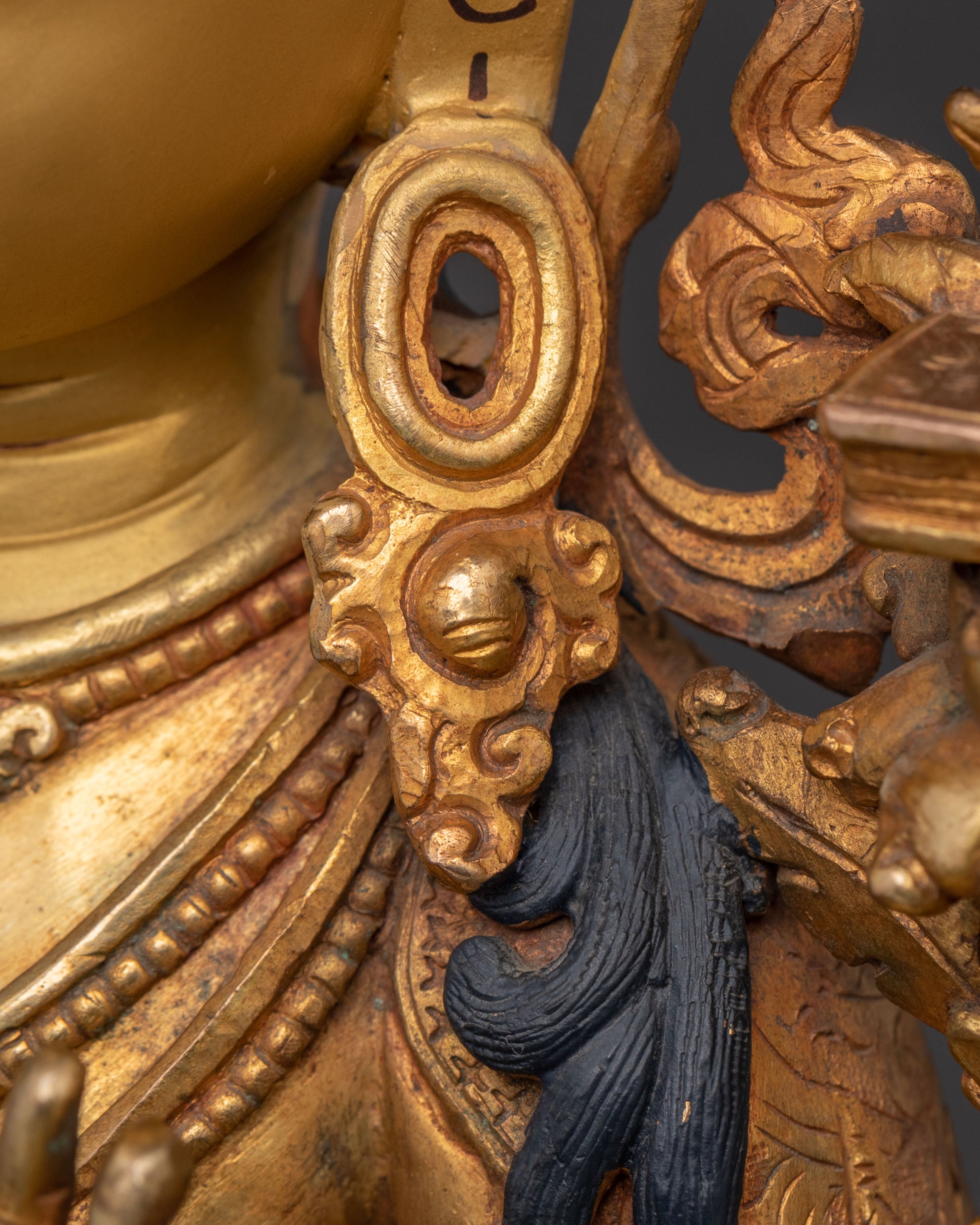 Manjushri Statue Holding Wisdom Swords | Radiant Enlightenment