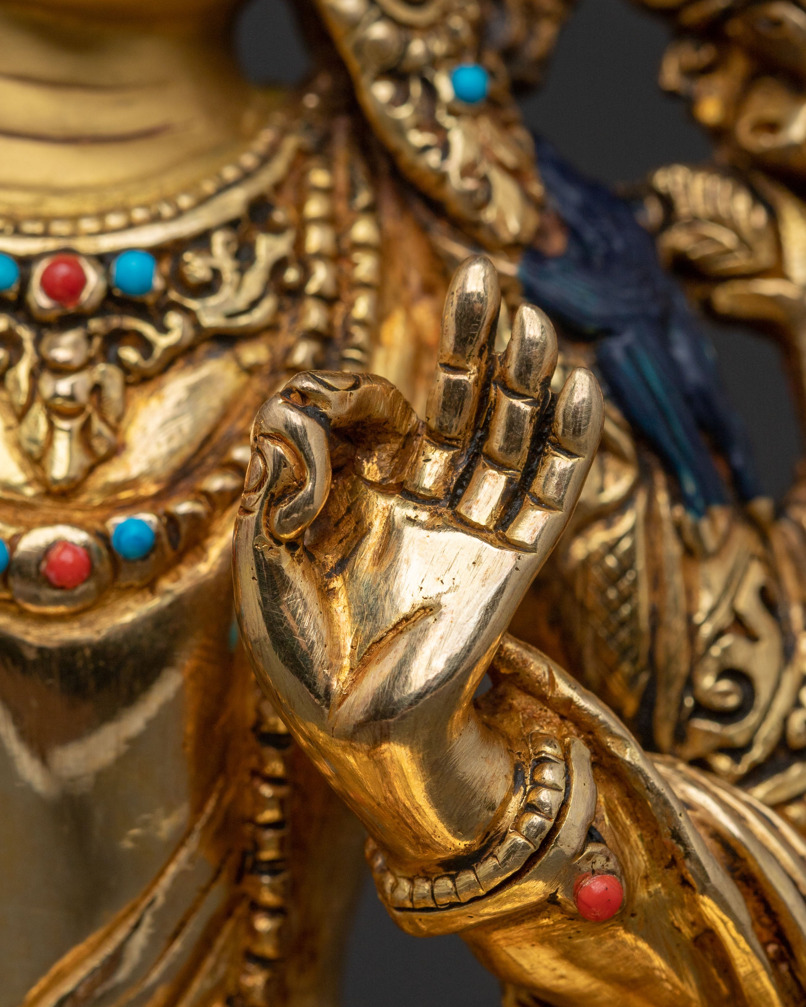 Manjushri Buddhist Altar Statue | Bodhisattva of Transcendent Insight and Clarity