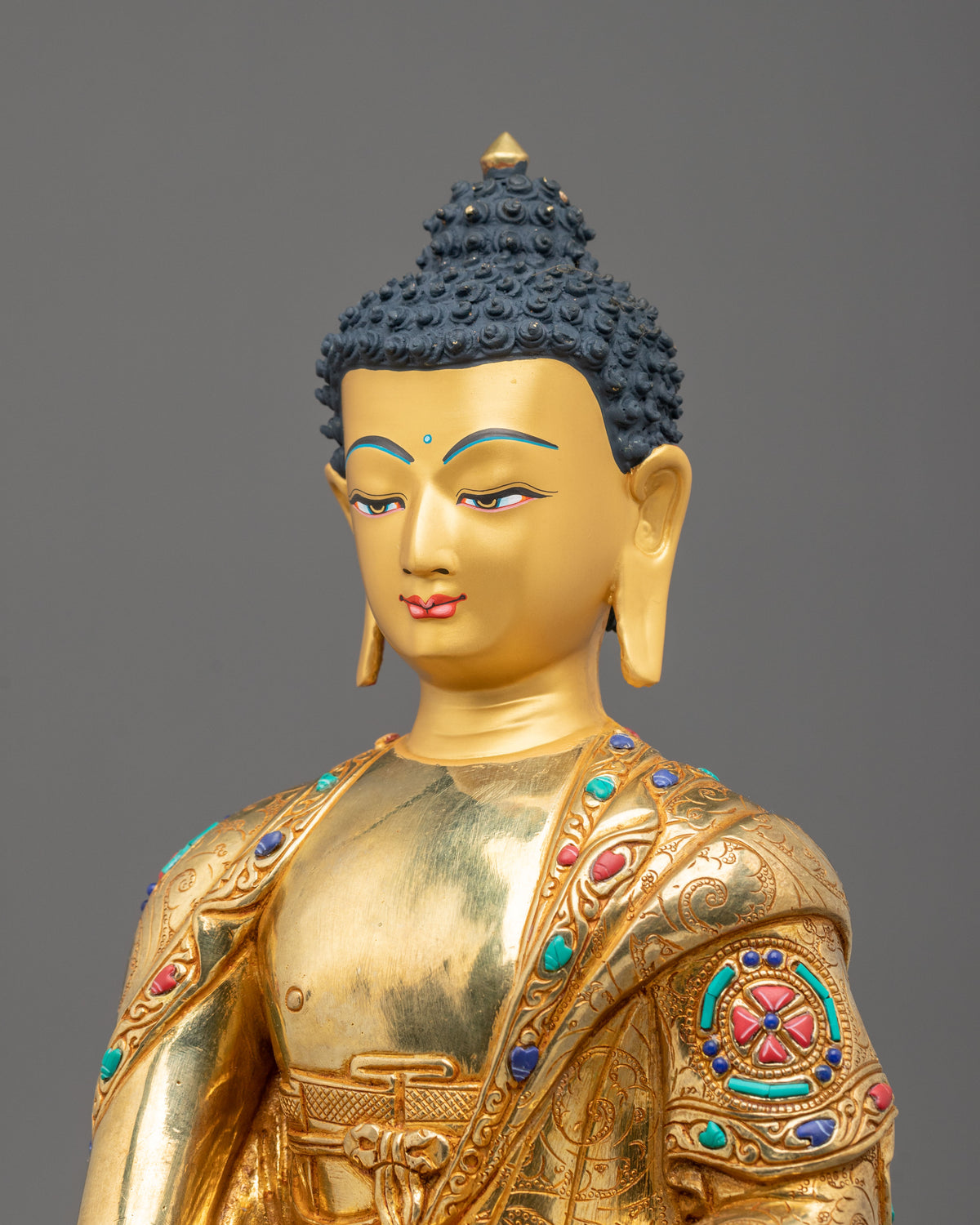 Spiritual Sage Shakyamuni Buddha Copper Statue