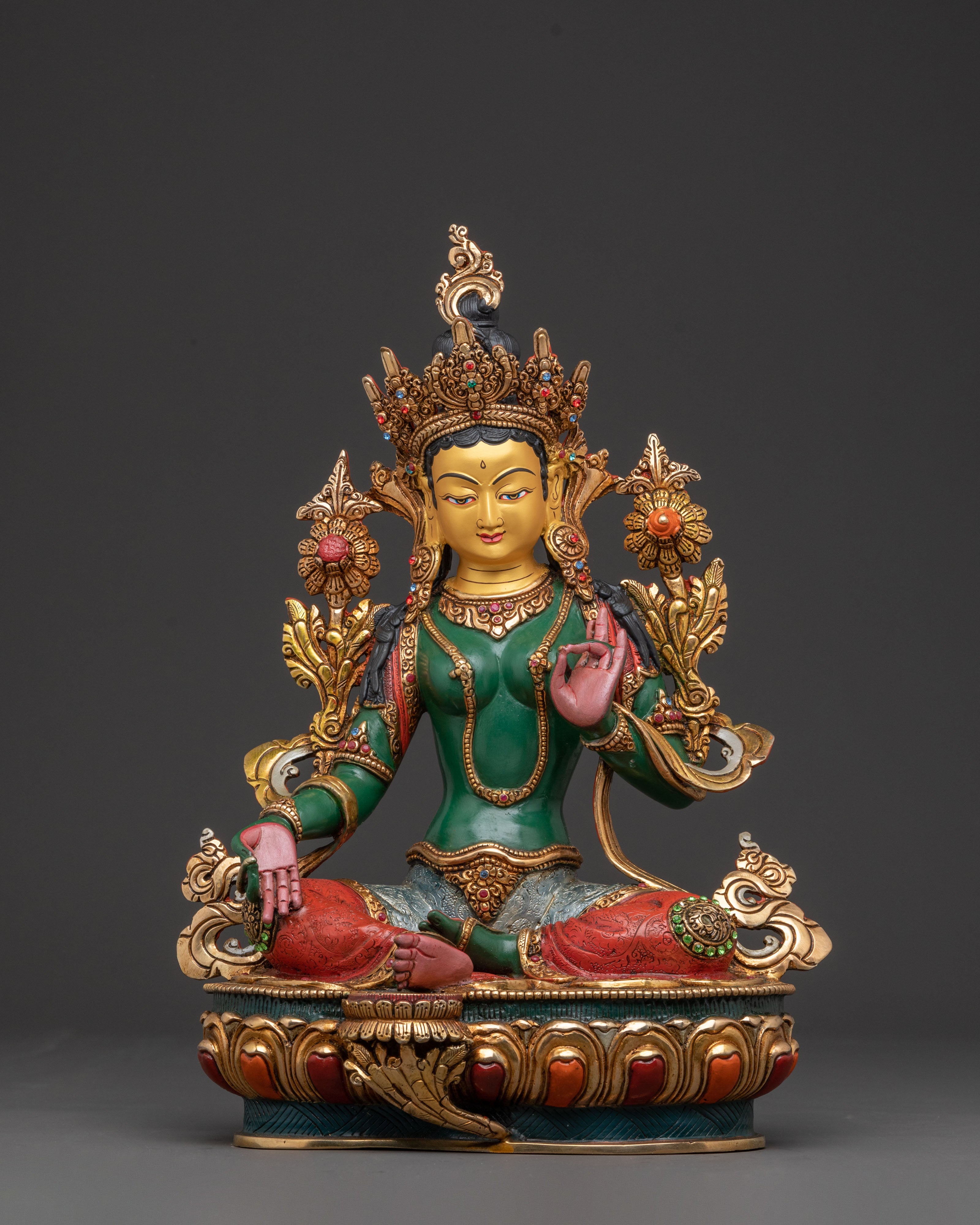 Green Tara Statue