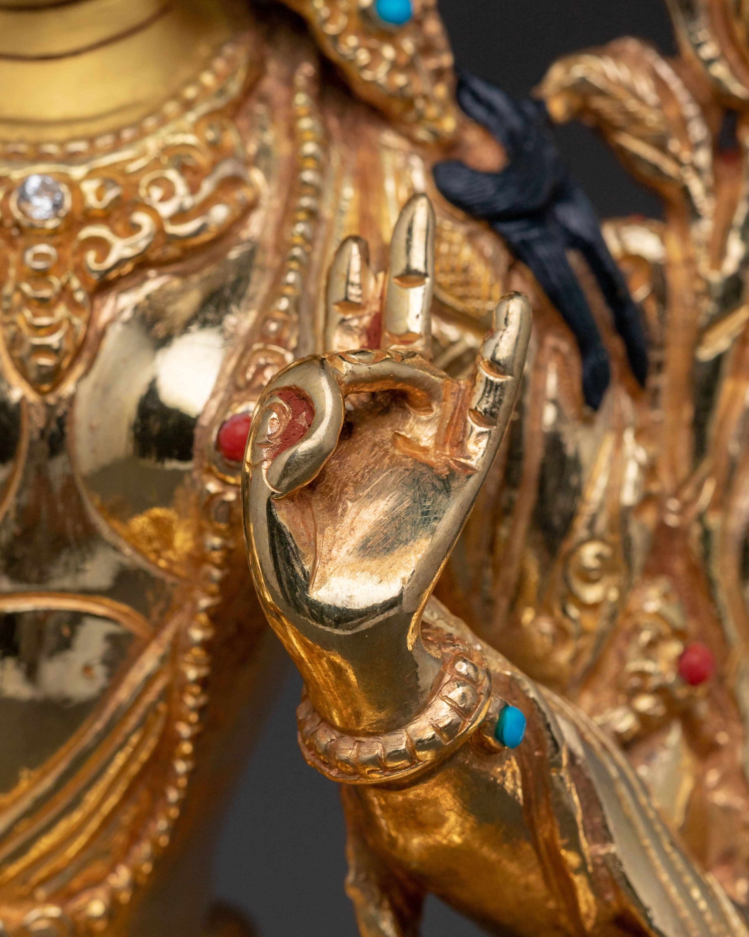 Green Tara Golden Statue – Spiritual Idol