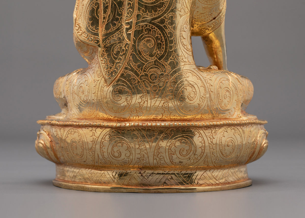 Ratnasambhava 24K Gold Gilded Sculpture
