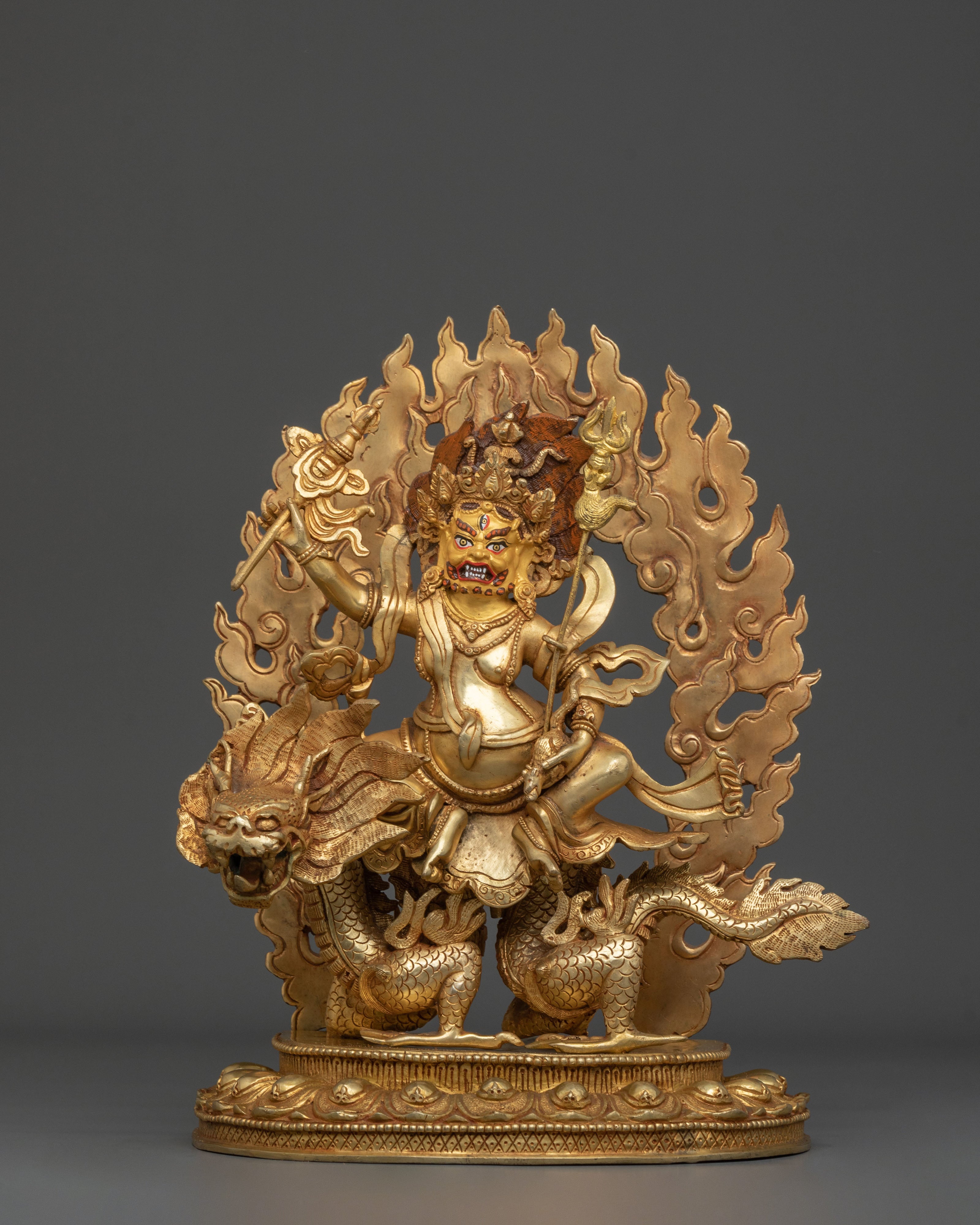 White Dzambhala Handcrafted Sculpture: Purity and Abundance