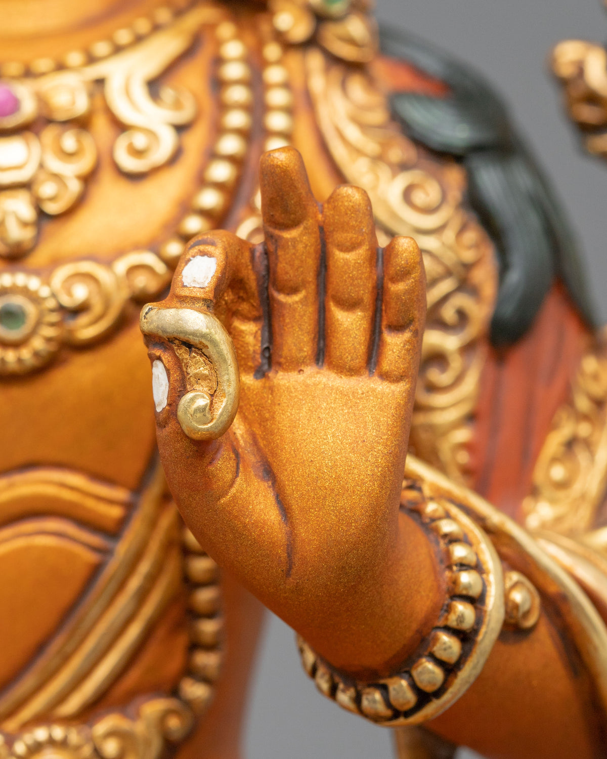 Manjushri Copper Figurine | Made in Nepal