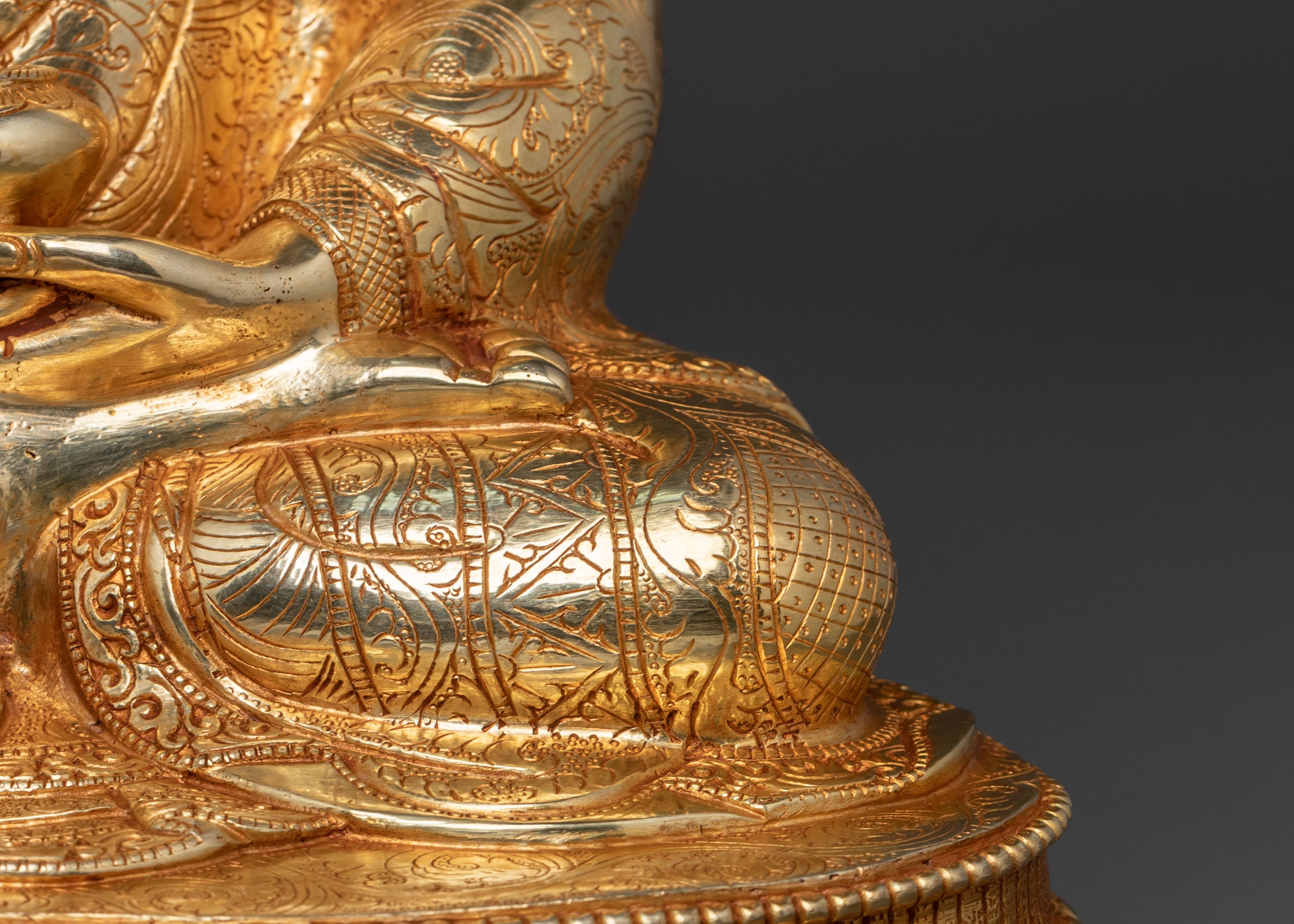 Amitabha Buddha Statue | 24K Gold Gilded Copper Statue