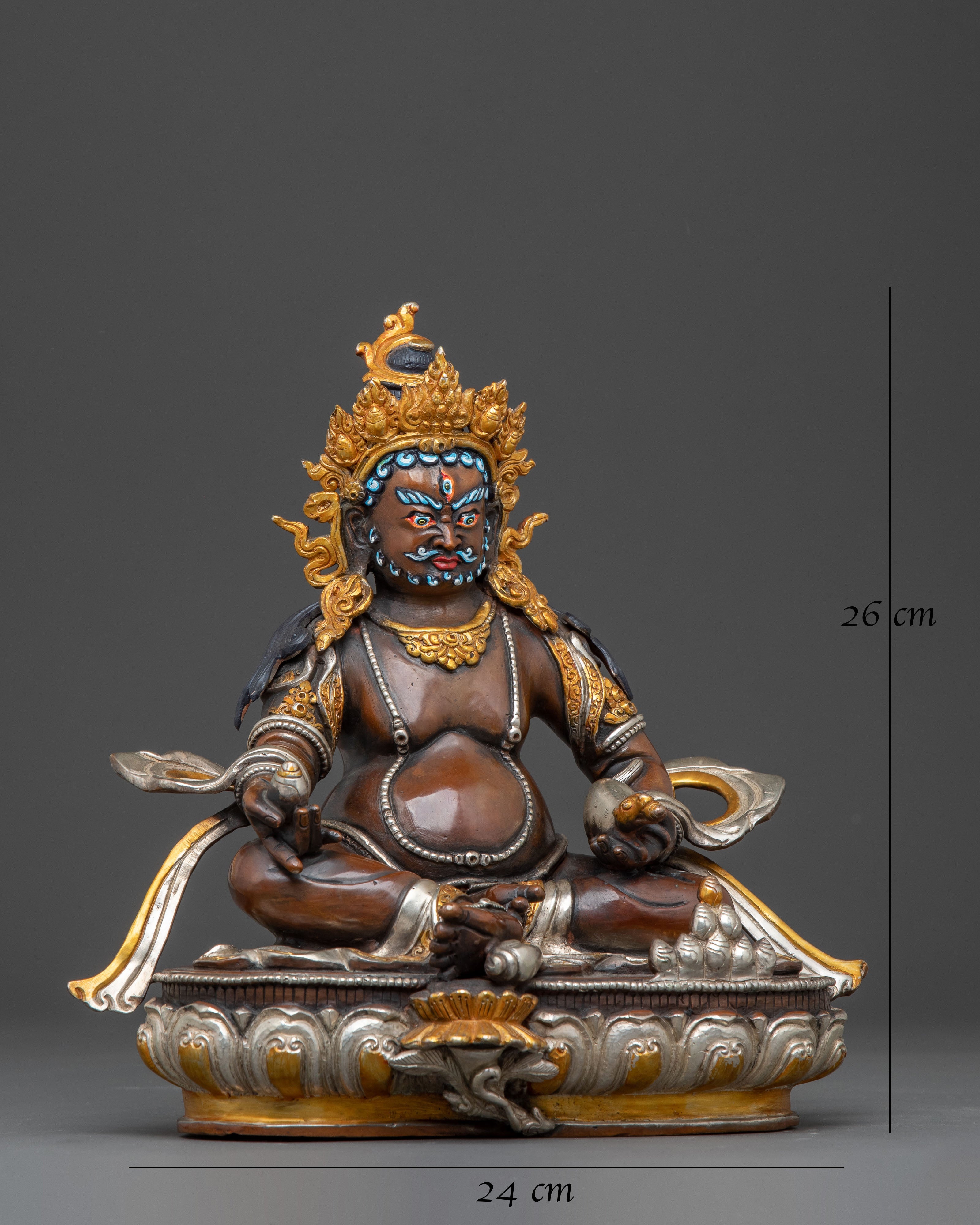 Dzambhala Wealth Guardian Statue | Handcrafted Prosperity Icon