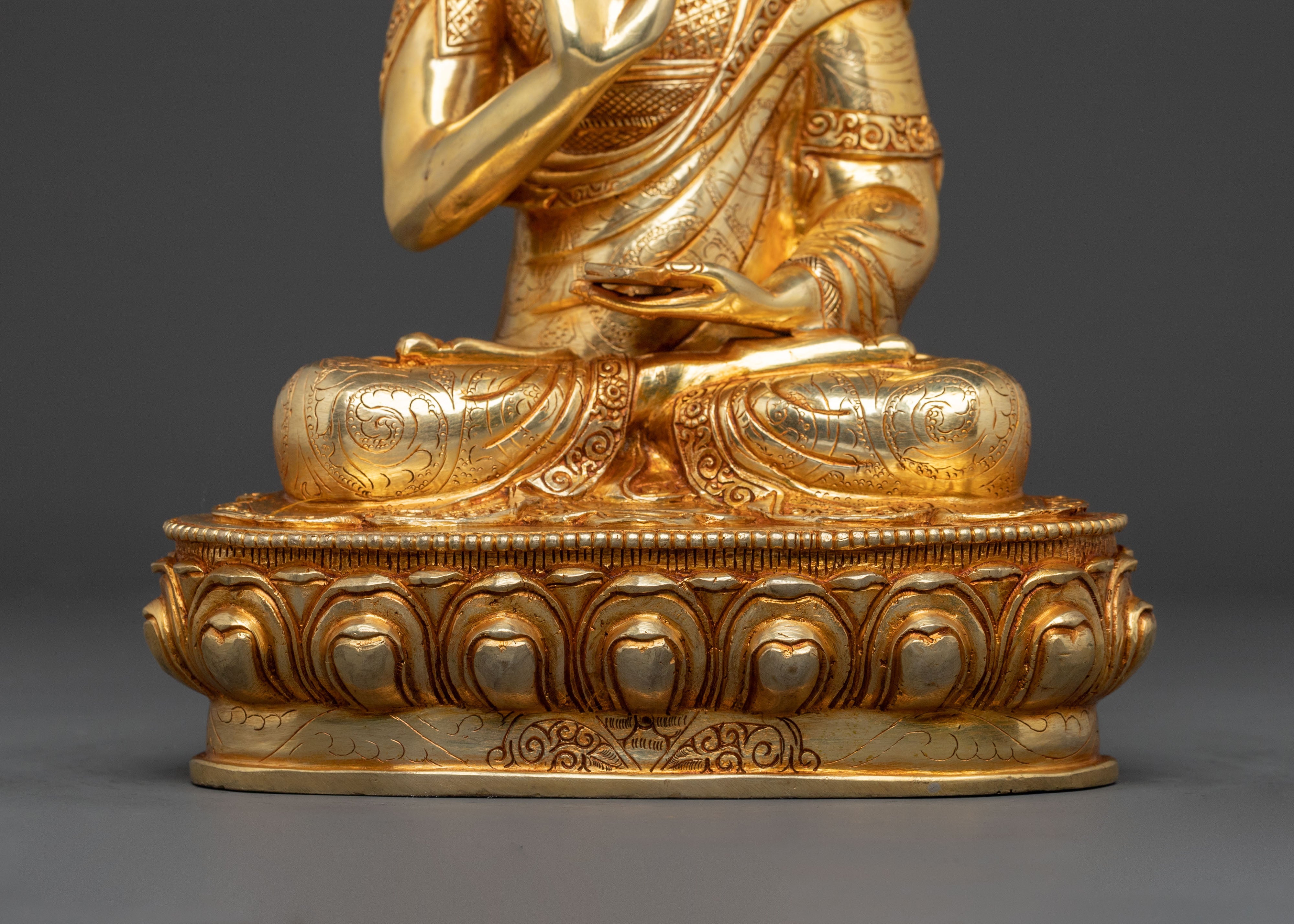 Tsongkhapa Statue with Disciples | Buddhist Master