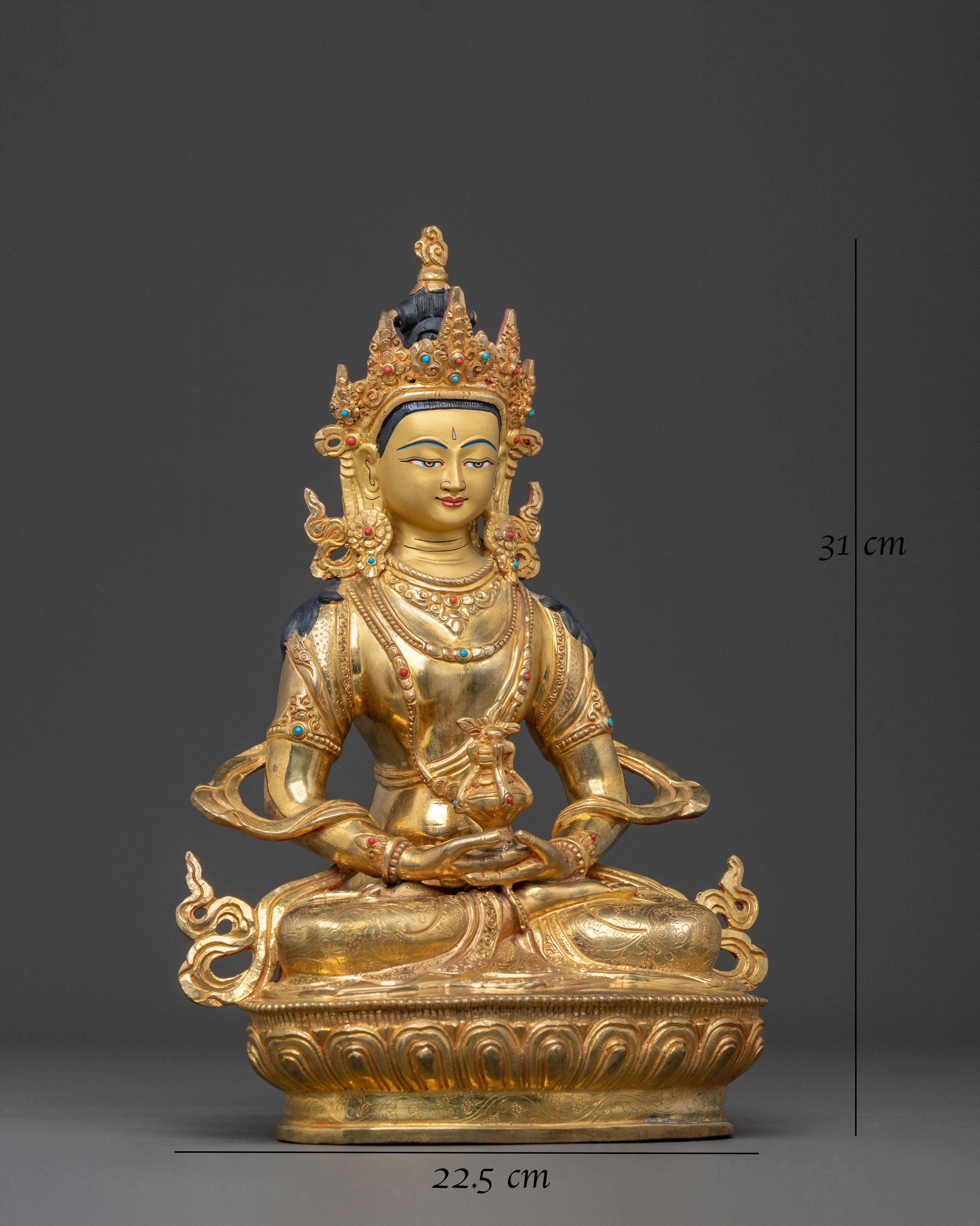 Handcrafted Amitayus Divine Figurine | Buddha of Infinite Life and Longevity