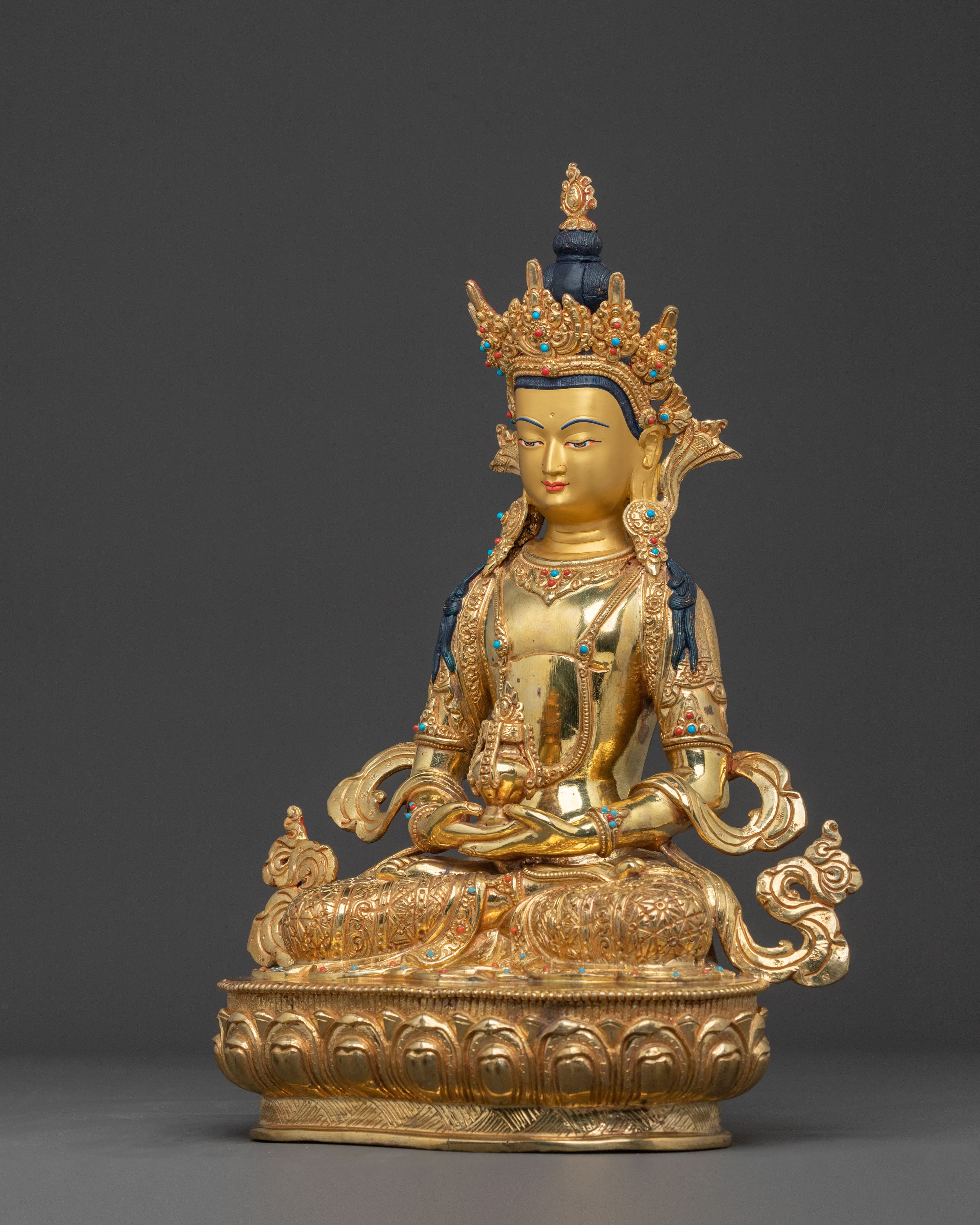 Handcrafted Amitayus Buddha Statue | Longevity Figure