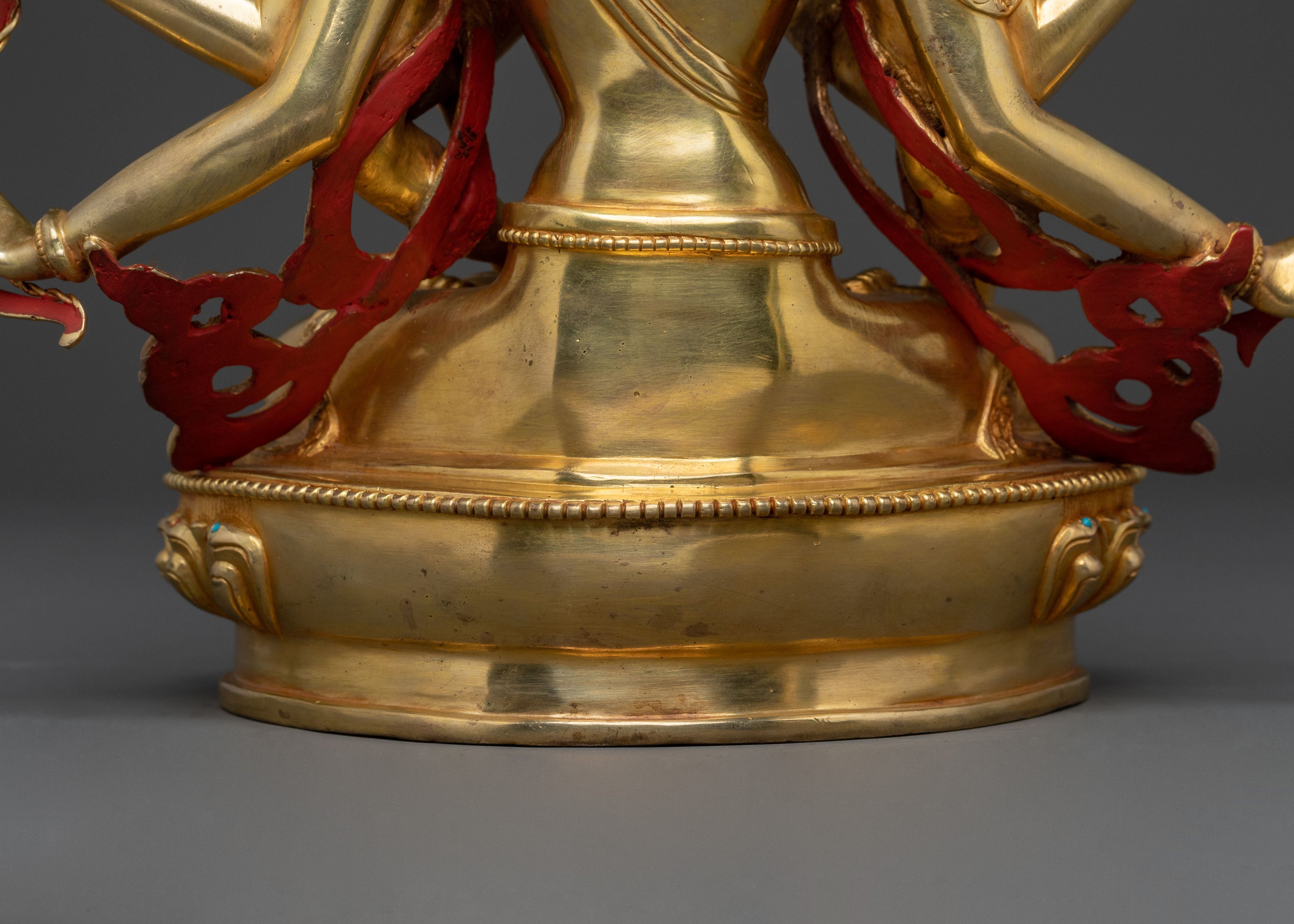 Namgyalma Statue: 24K Gold Gilded Dakini