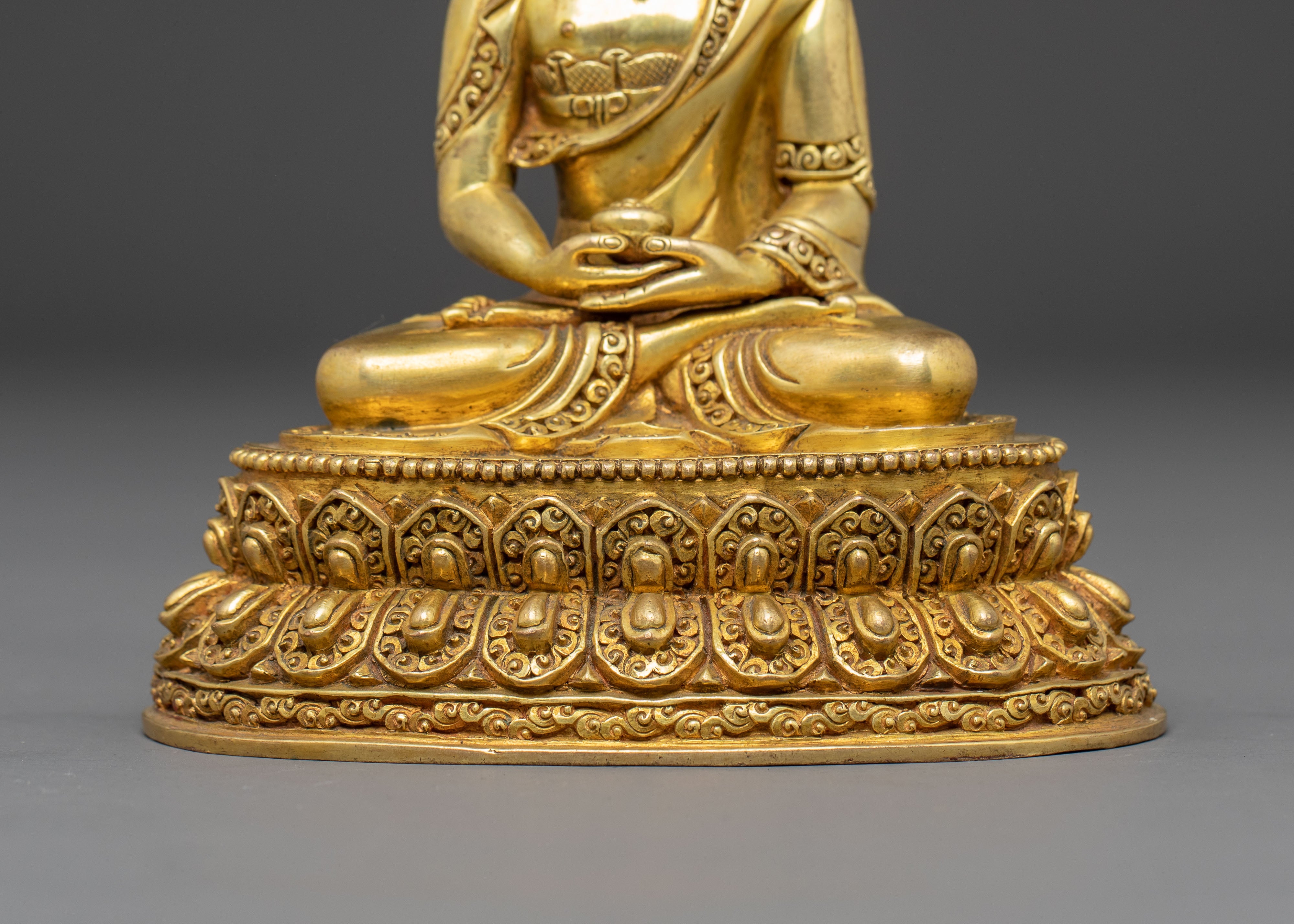 Handmade Statue of Crowned Amitabha Buddha | Pure Land Buddha