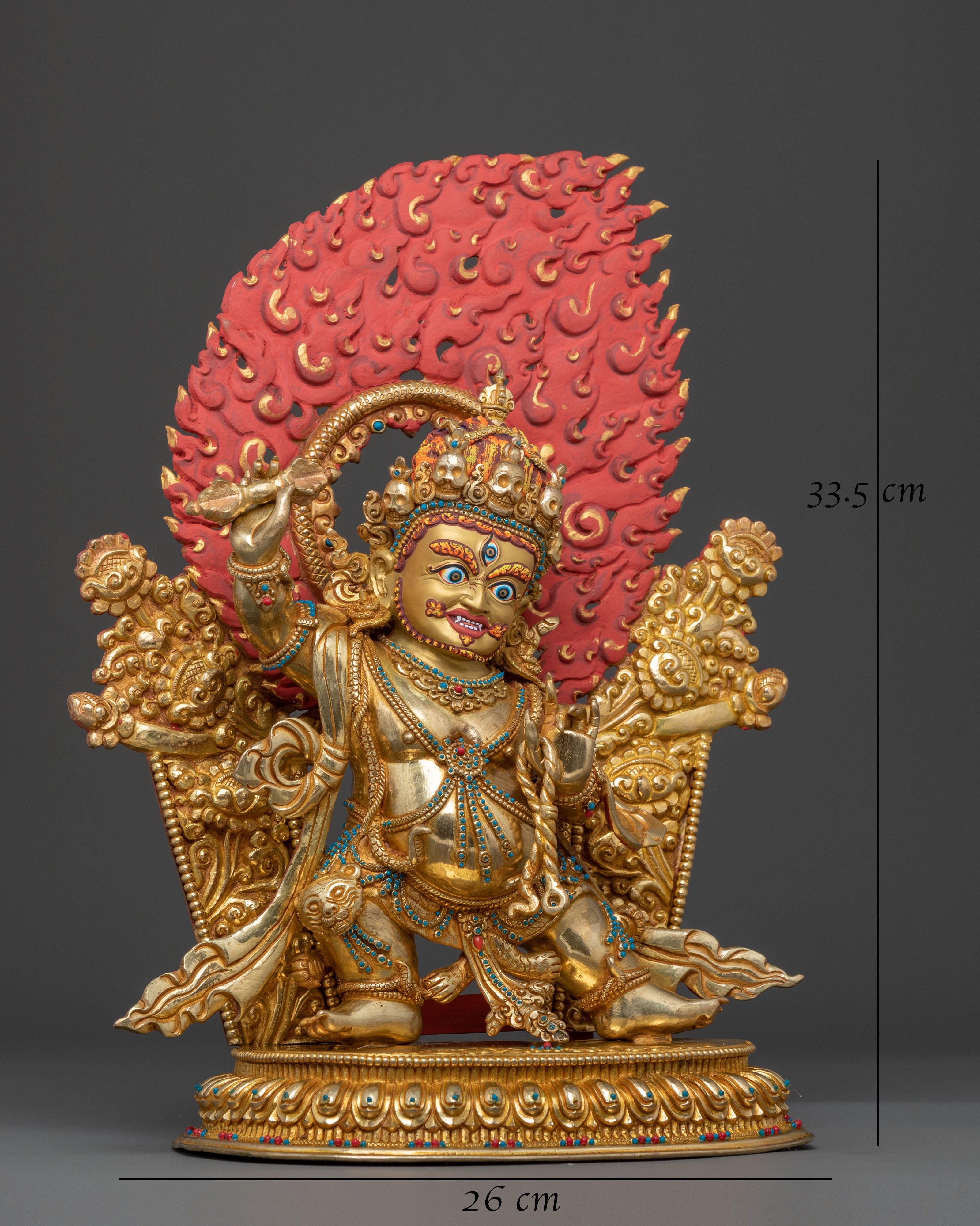Vajrapani Golden Statue | Indomitable Guardian