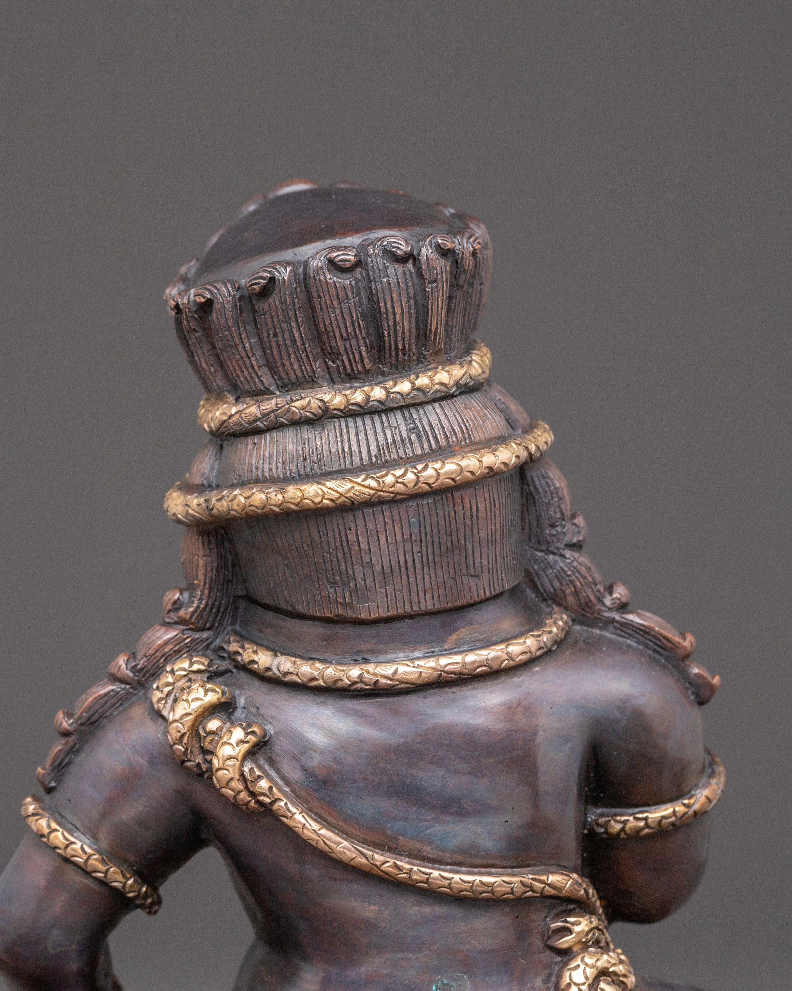 Copper Statue of Black Dzambhala | Protector of Wealth