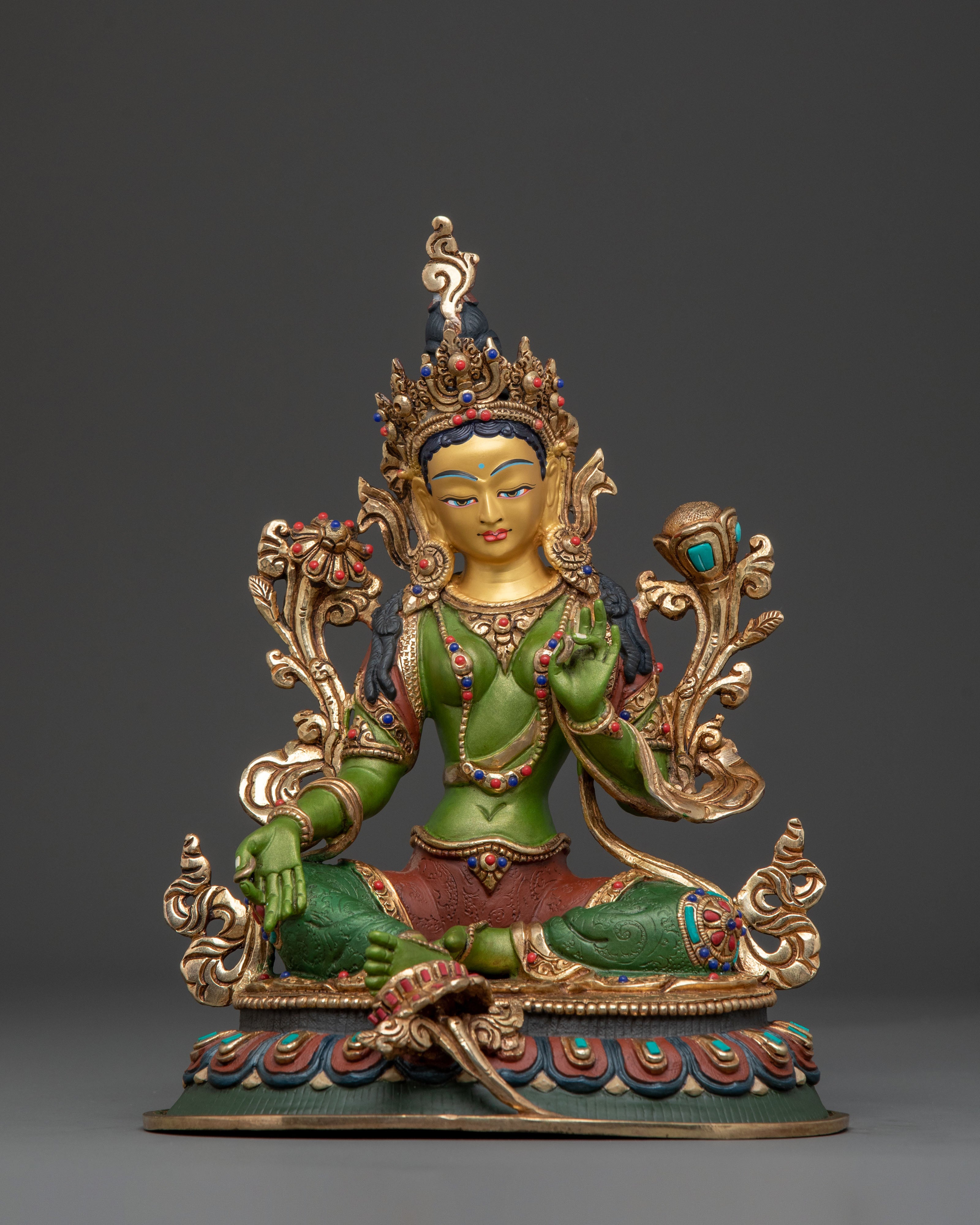 Green Tara Statue