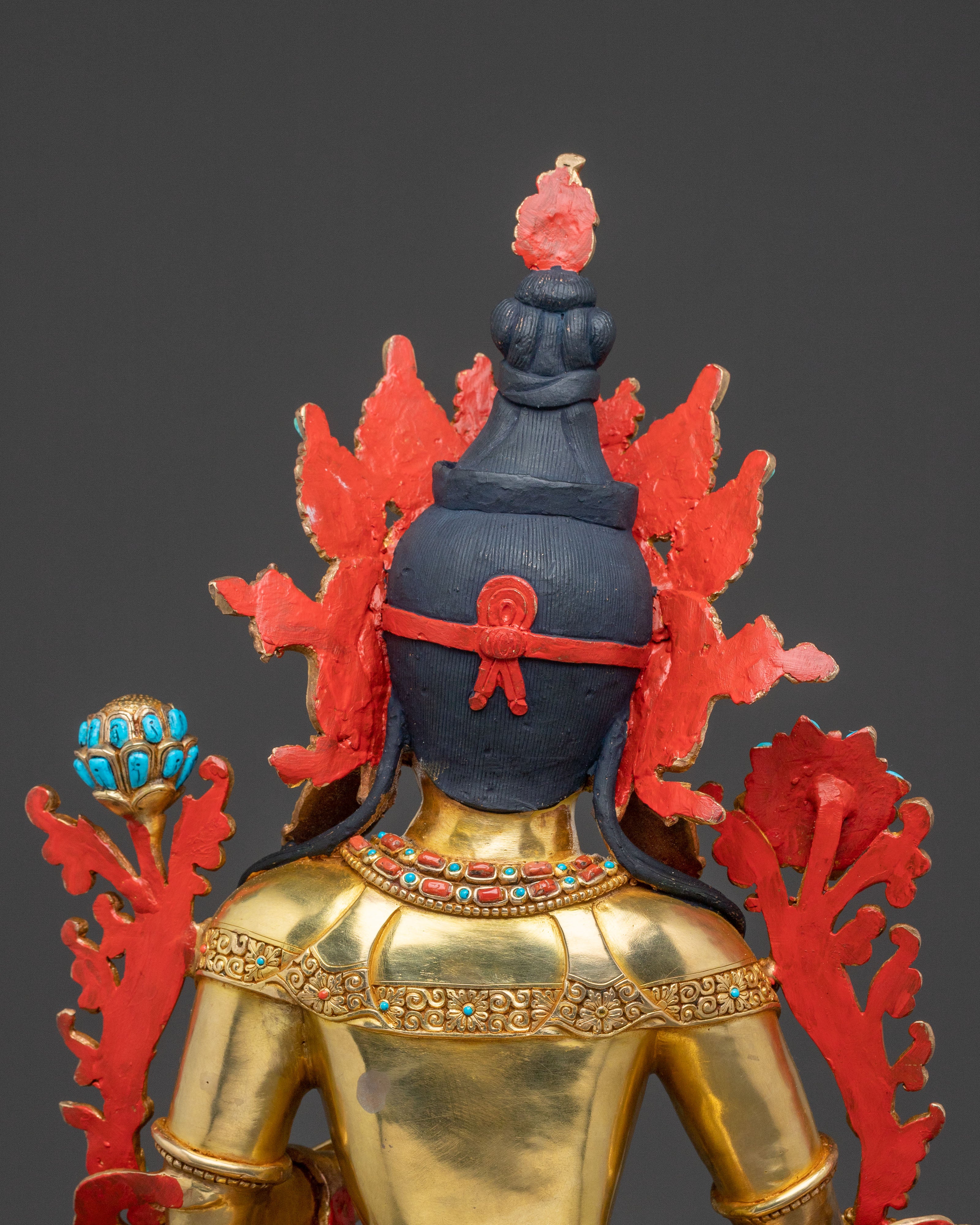 24K Gold Gilded Green Tara Statue | Liberator Figure