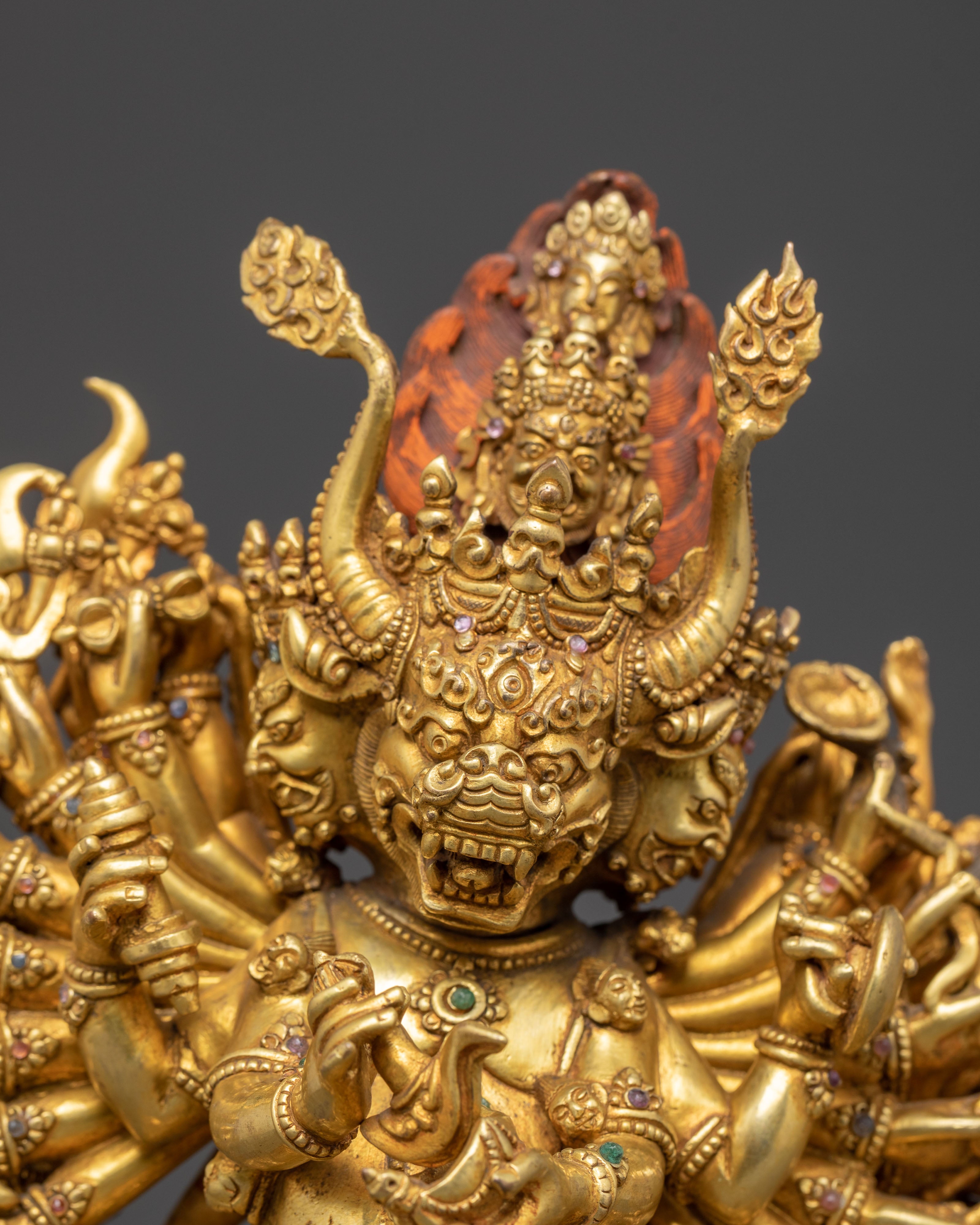 Handcrafted Protection Statue of Yamantaka | Fierce Protector