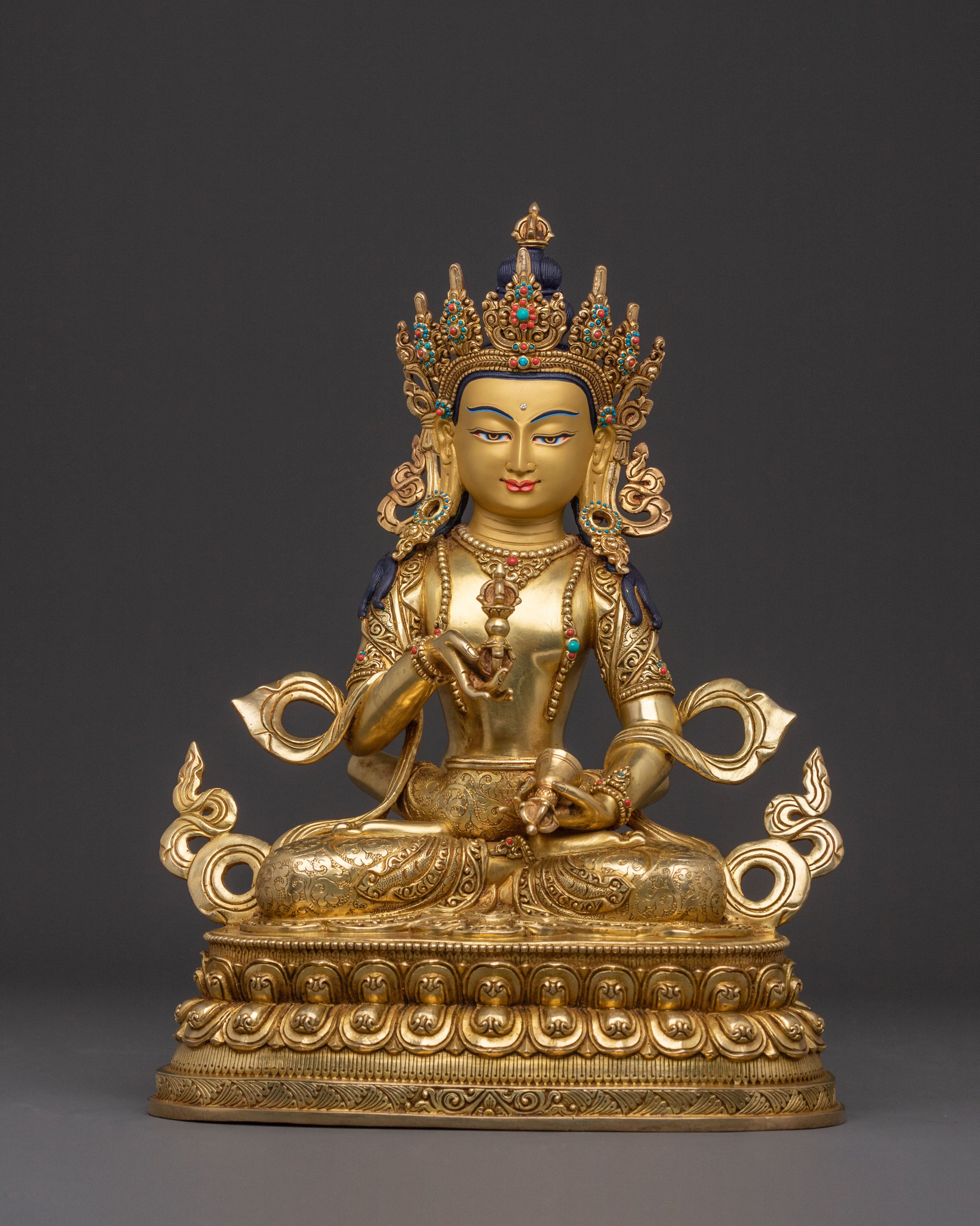 Vajrasattva Statue with Vajragarvi | Divine Figure
