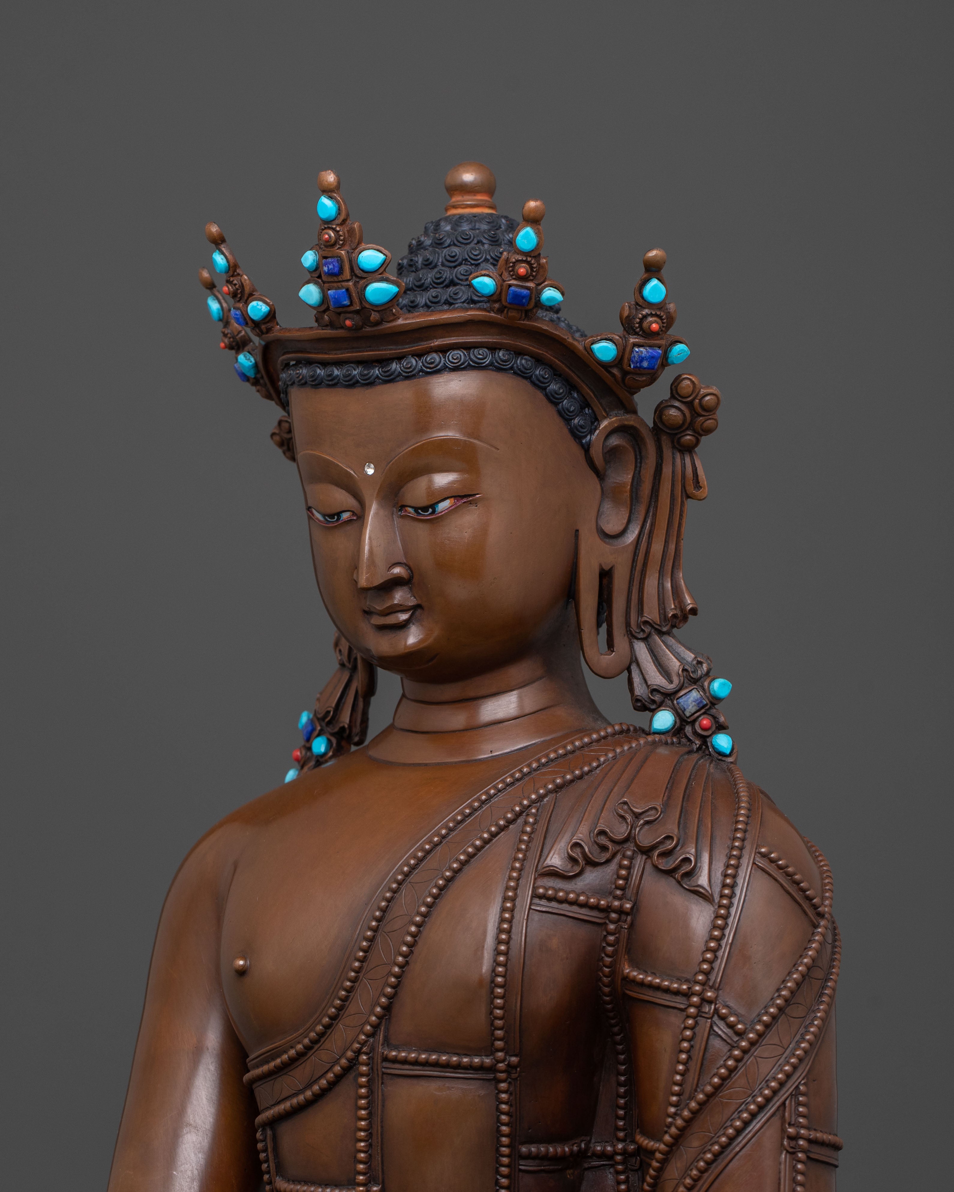 Crown Shakyamuni Buddha Statue for Peace