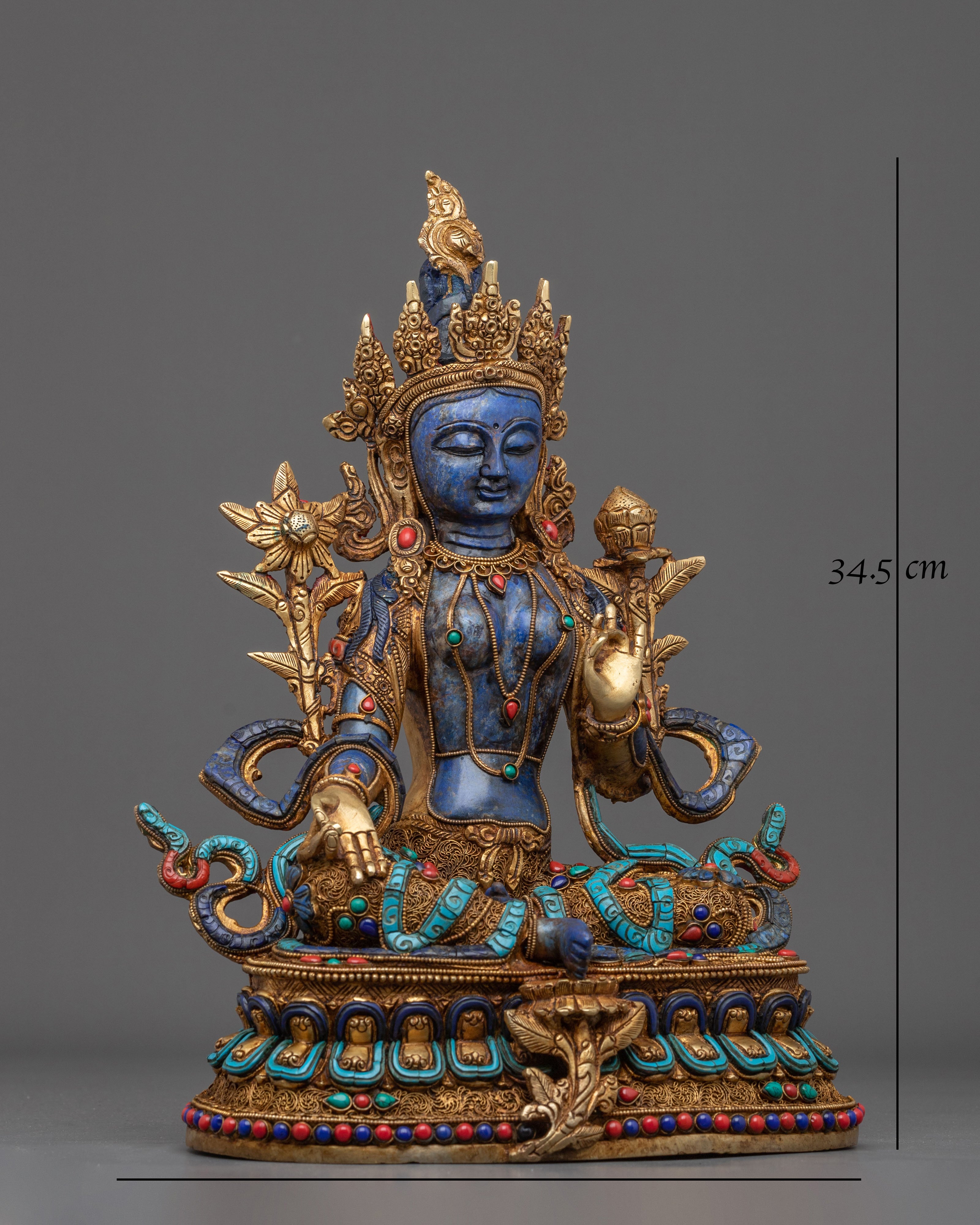 Green Tara Liberating Statue | Handcrafted Serenity