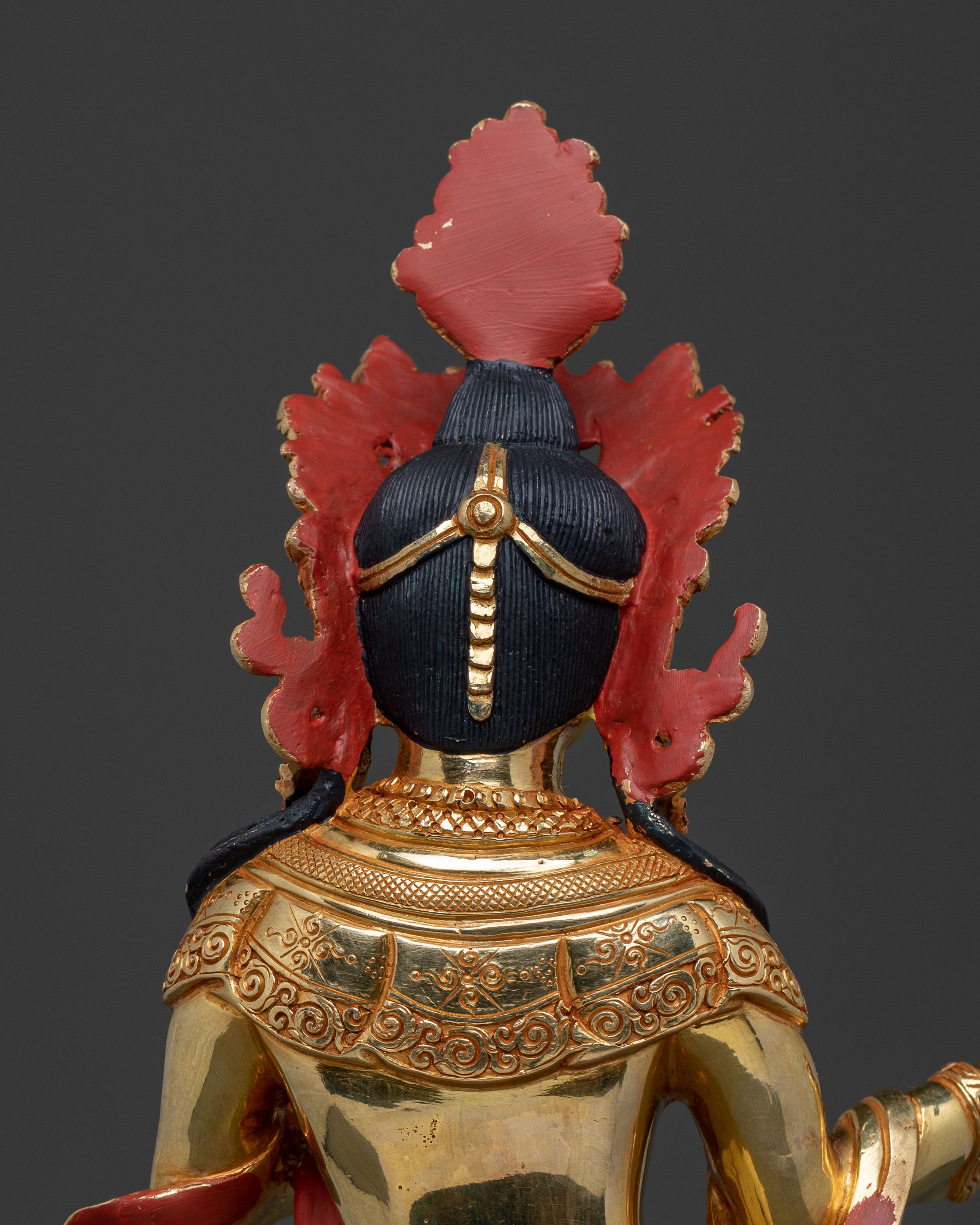 Yeshe Tsogyal: 24k Gold Gilded Sculpture
