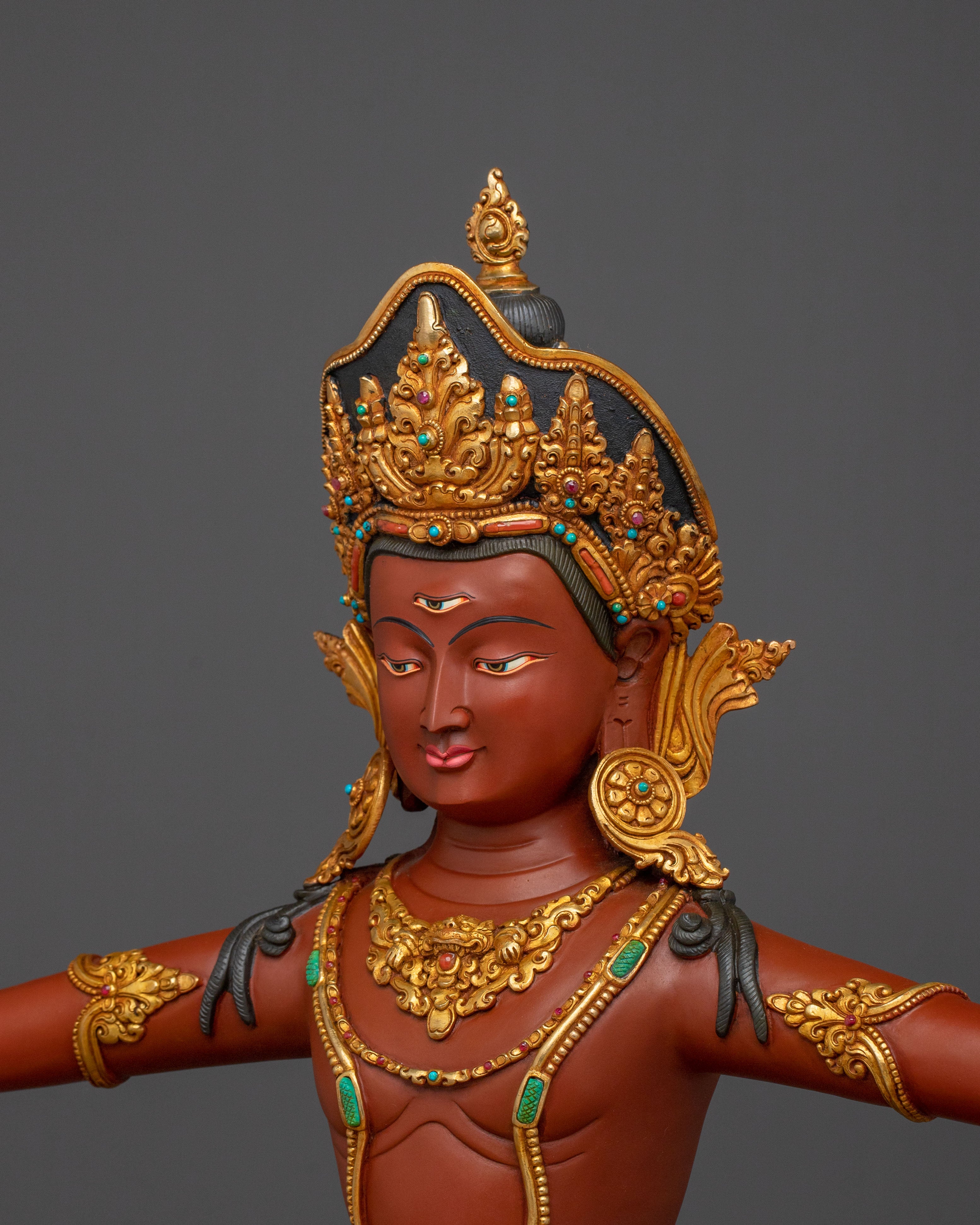 Handmade Statue of Indra: Protector of the Universe