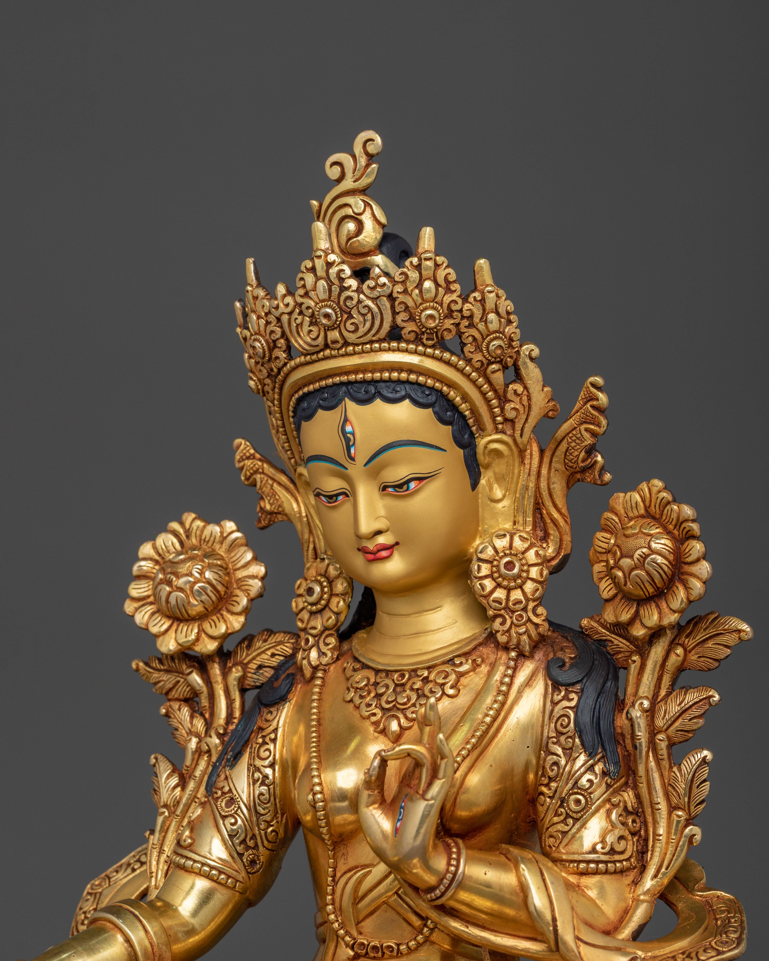White Tara Divine Sculpture | Goddess of Compassion and Protection