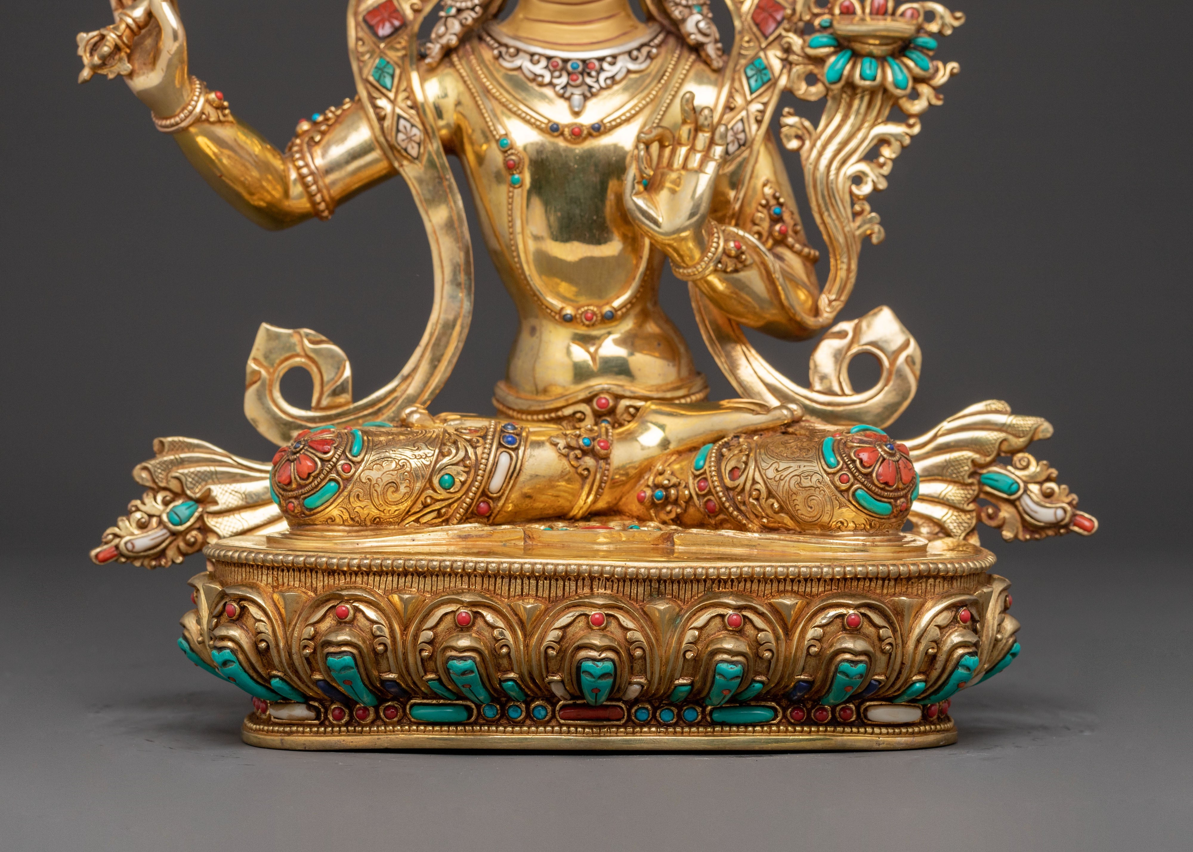 Bodhisattva Manjushri Statue Symbol of Wisdom