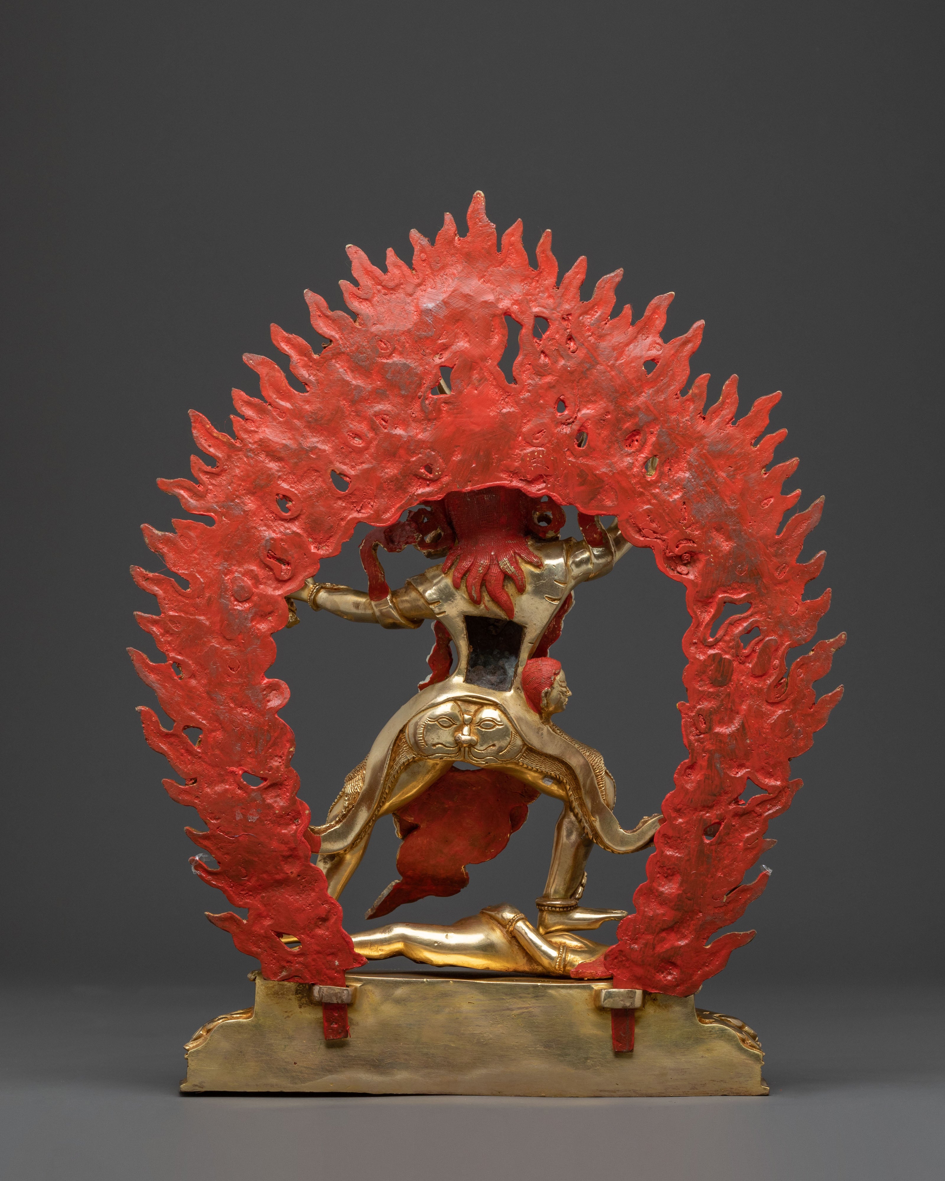 Three Dharmapalas Handcrafted Statue Set