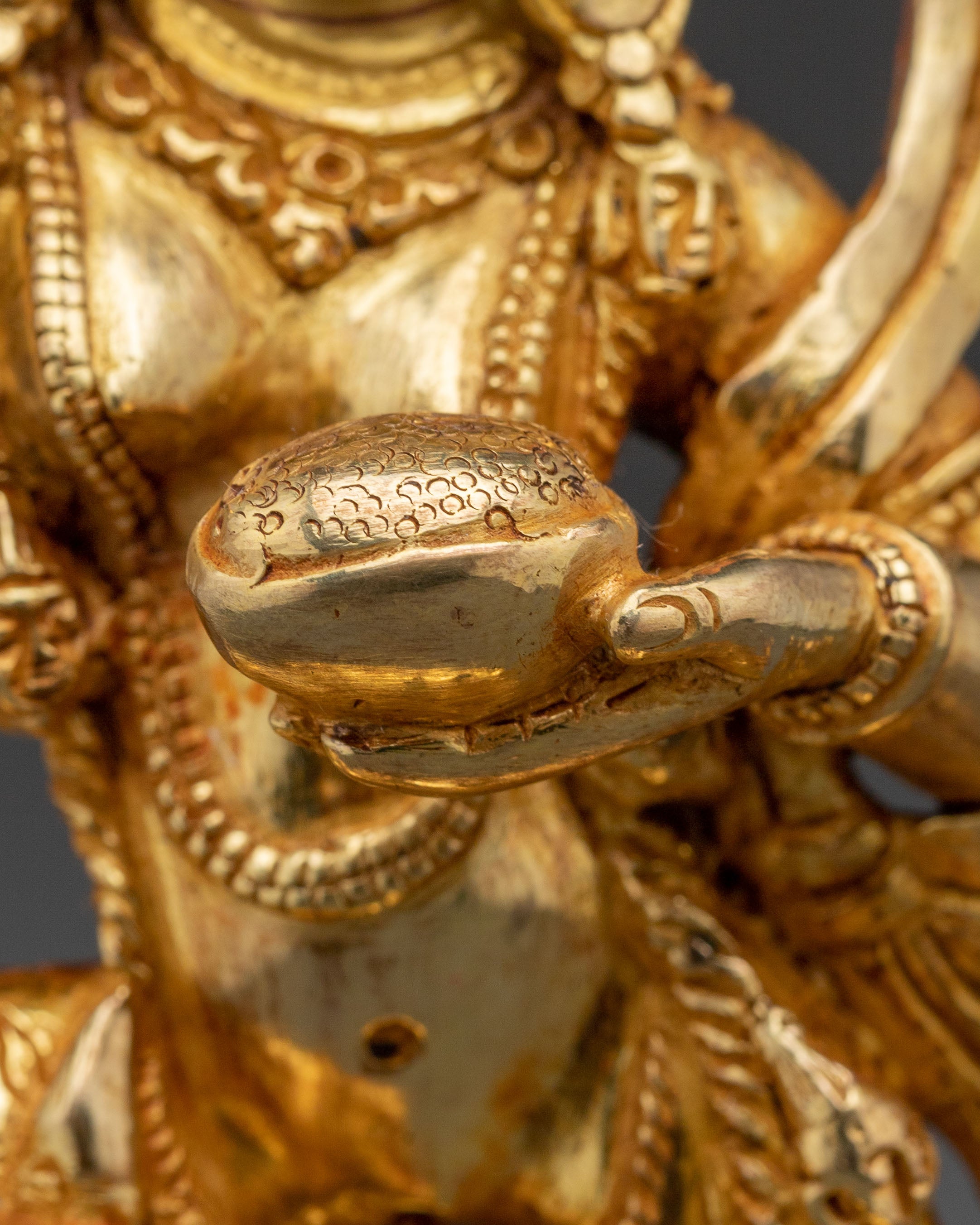 Dorje Phagmo Handcrafted Statue | 24K Gold Gilded Copper Statue