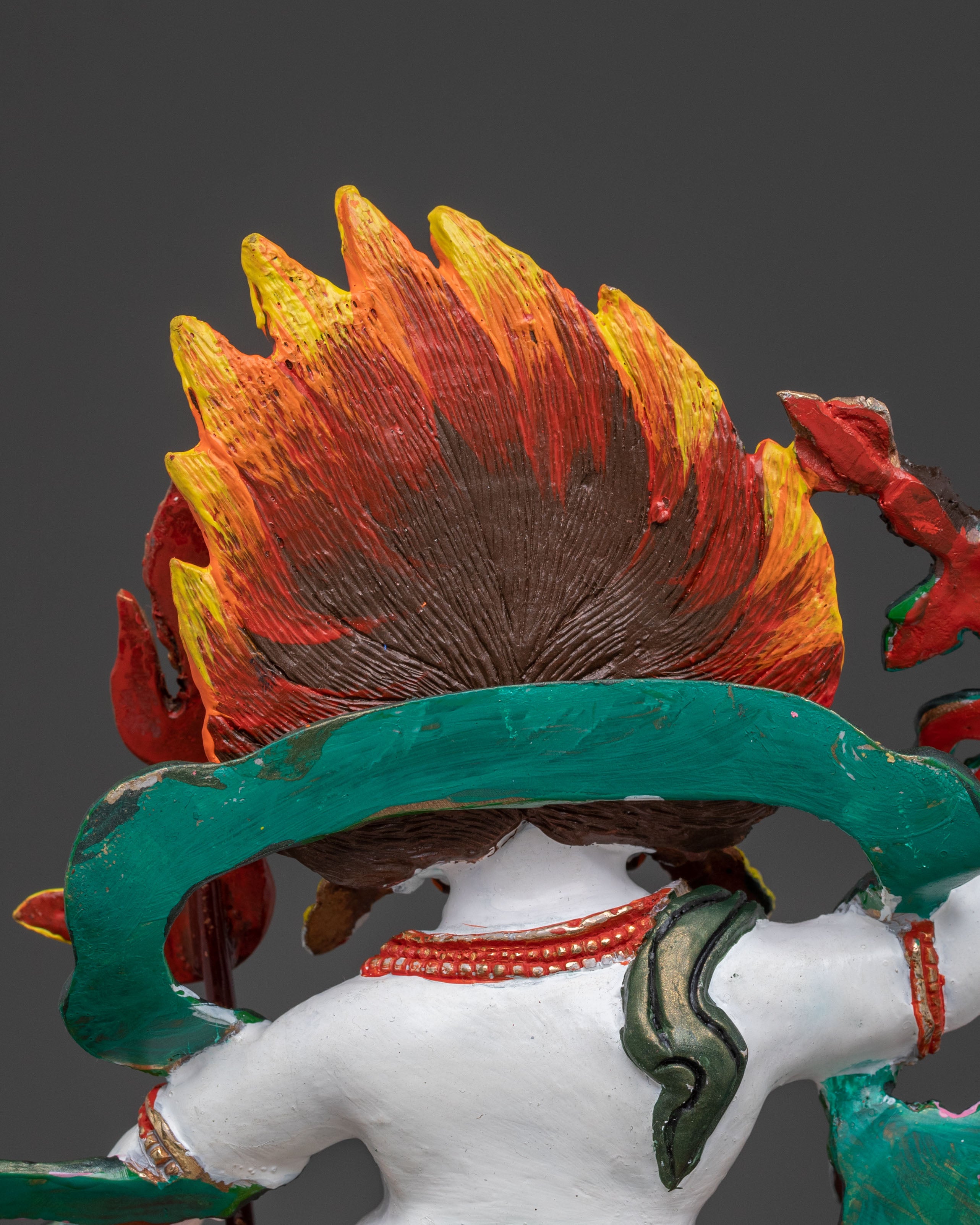 White Dzambhala Statue | Buddhist Wealth Deity
